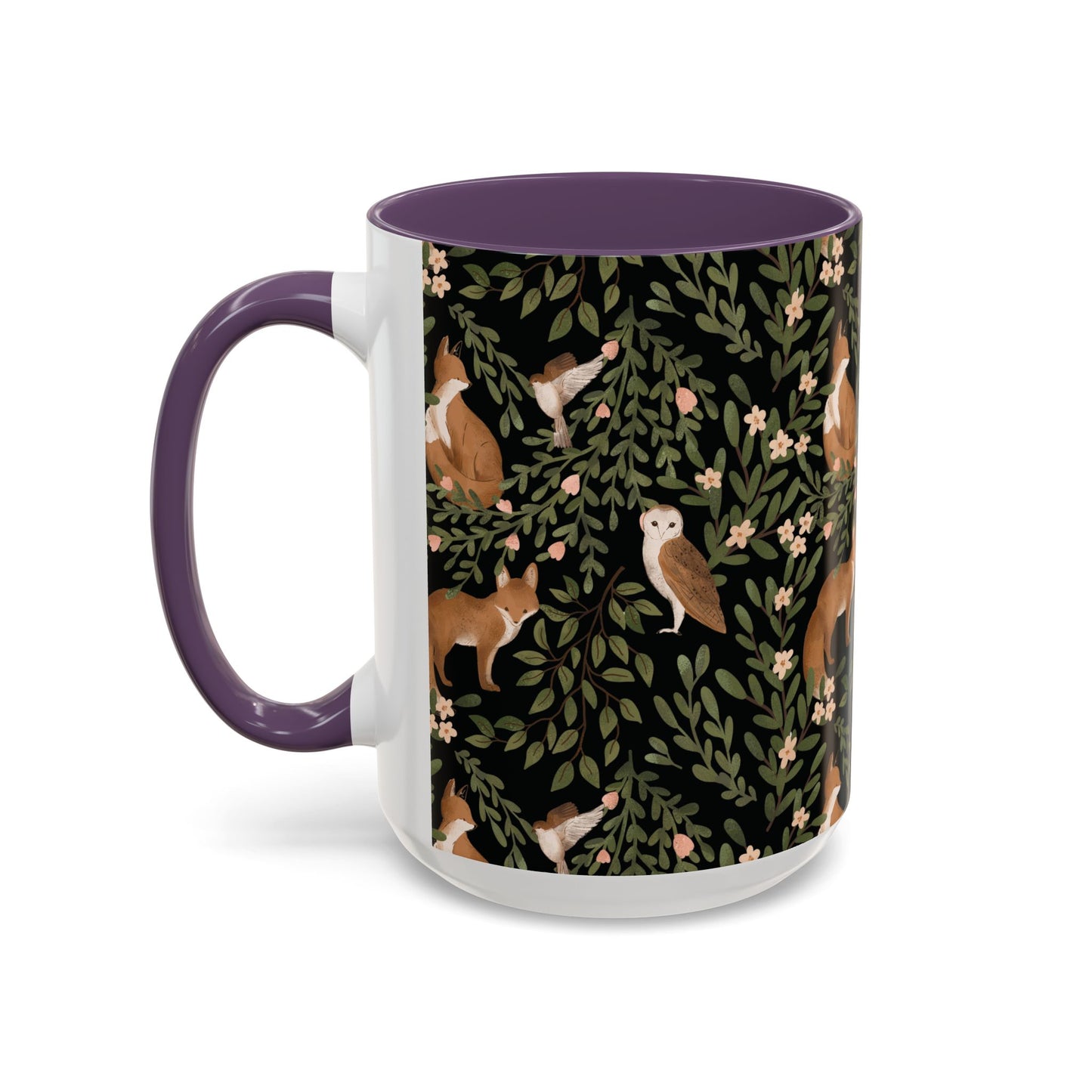 Mug - Little Fox and Owl Woodland Scene Coffee Cup
