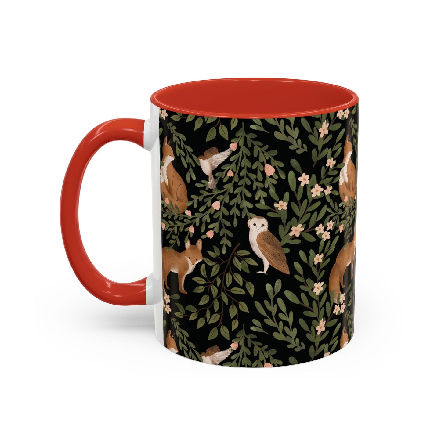 Mug - Little Fox and Owl Woodland Scene Coffee Cup