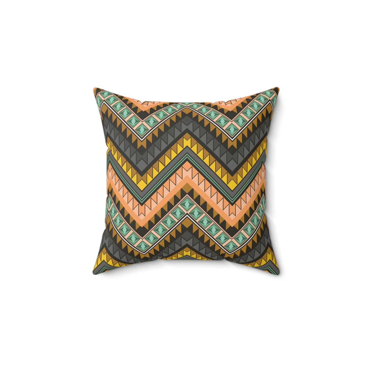 Rustic Stag Throw Pillow – Mustard Yellow Accent