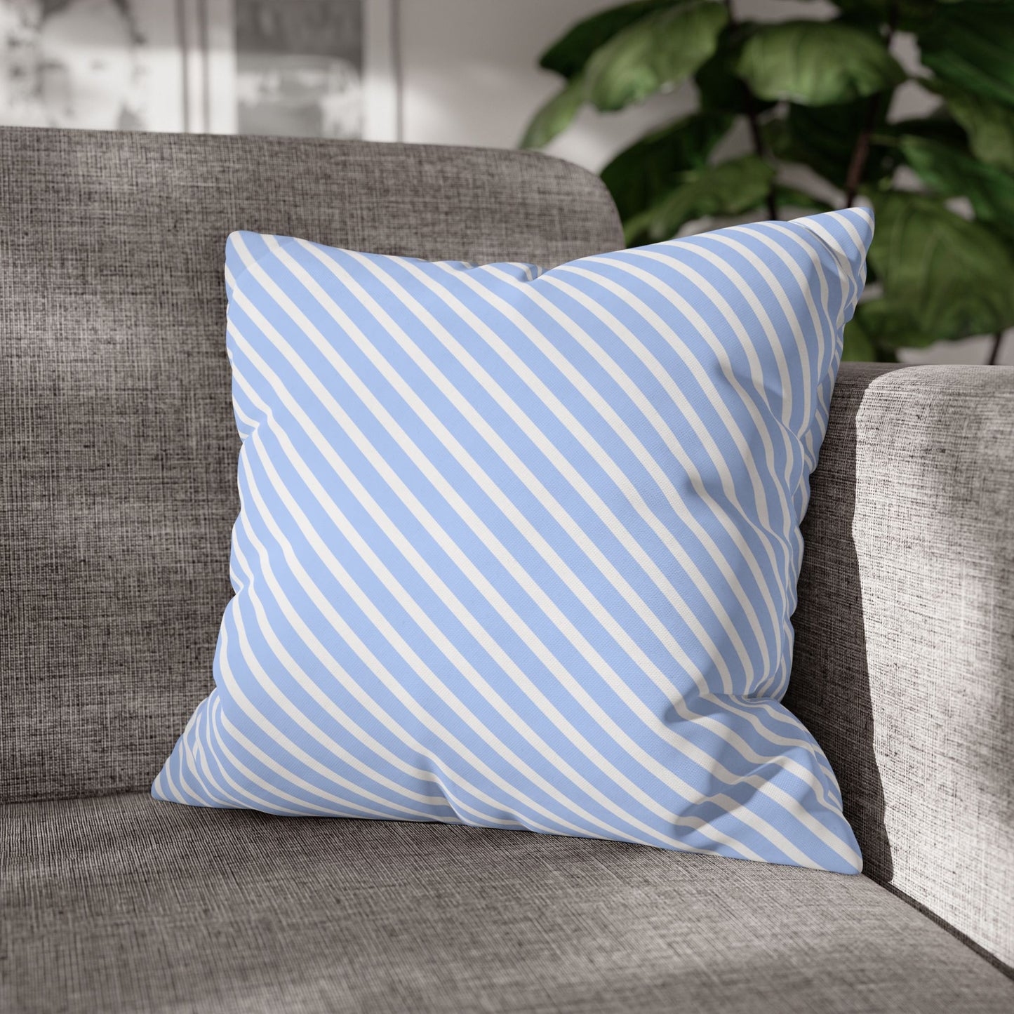 Chic Striped Poly Canvas Pillowcase, Modern Throw Pillow, Cozy Home Decor, Perfect Gift for Housewarming, Nursery, or Holidays