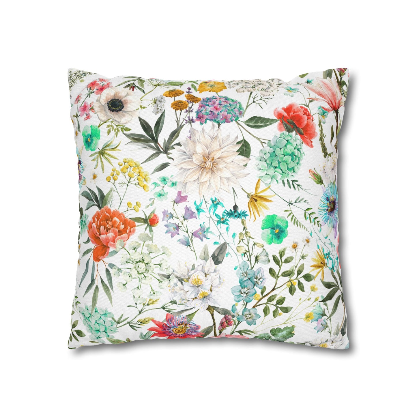 Dragonfly Turquoise and Red Kissed Decor Pillowcase, Home Accent, Gift for Nature Lovers, Bohemian Style, Cozy Living Room Cushion