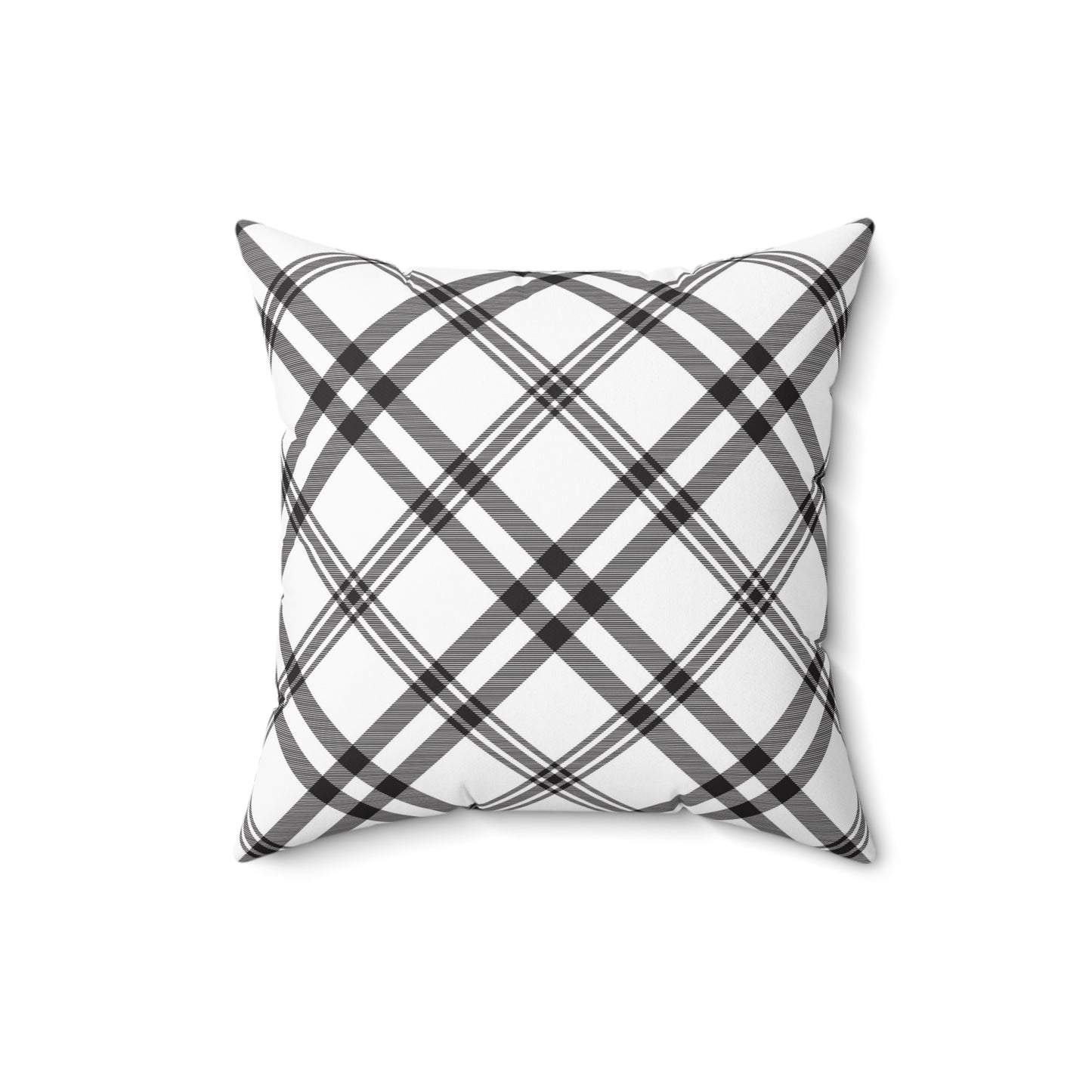 Throw Pillow Songbird Posing Chic Floral & Plaid Pillow Cover, Cozy Home Decor, Mother’s Day Gift, Boho Accent Cushion, Modern Living Room Pillow