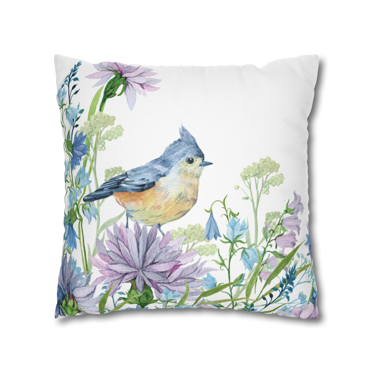 Floral Dragonfly Decorative Pillowcase | Home Décor, Gifts for Her, Couch Cushion Cover, Spring/Summer Accent, Nature Lover's Gift