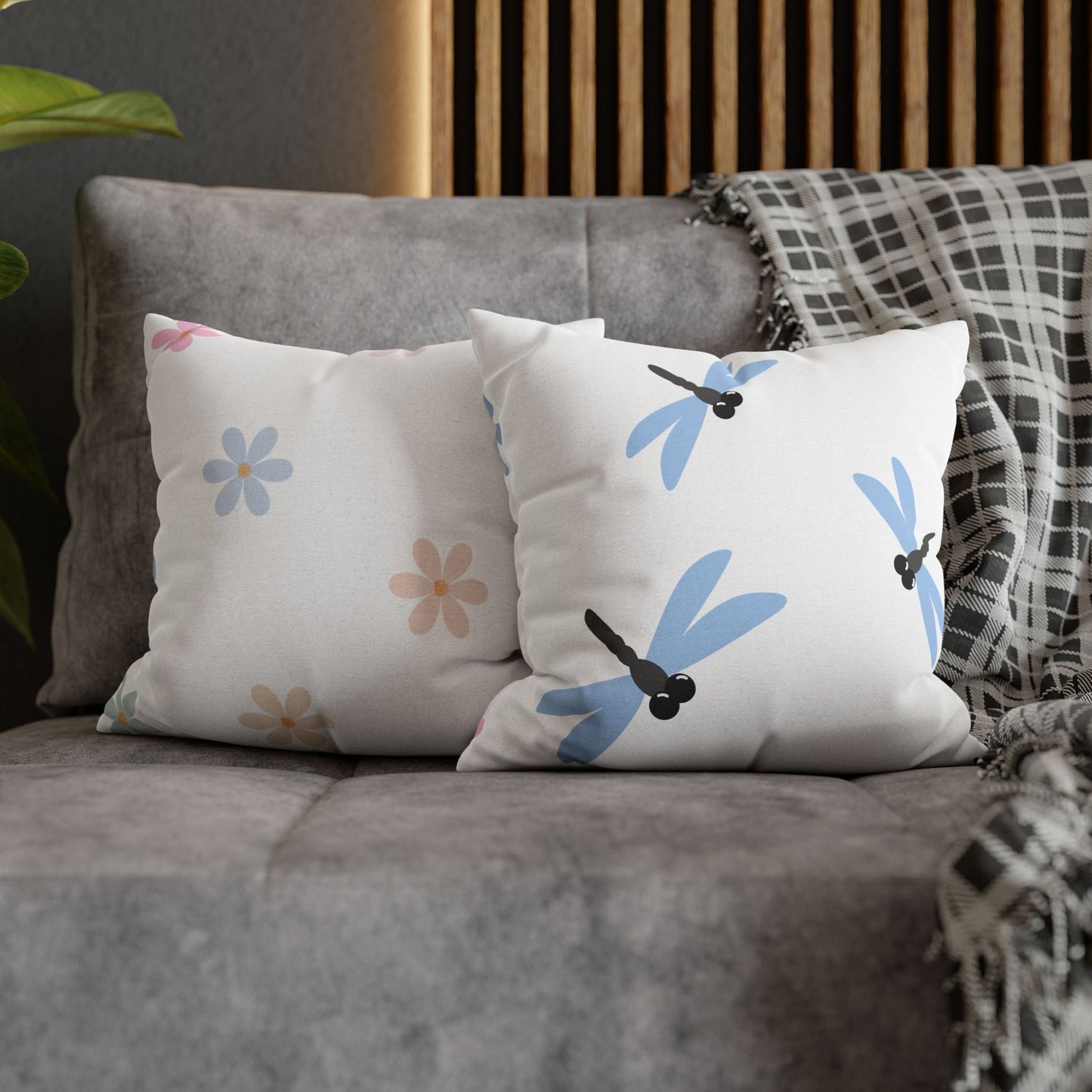 Blue Whimsy Dragonfly Decor Pillowcase, Cozy Home Accent, Elegant Throw Pillow for Living Room, Gift for Nature Lovers, Spring Decor, Perfect [...]