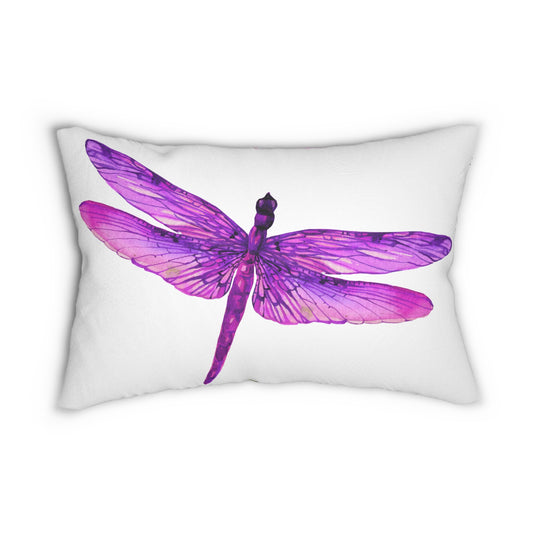 Vibrant Violet Floral and Dragonfly Lumbar Pillow | Decorative Throw Pillow | Home Decor Accent, Gift for Her, Boho Style Decor, Spring Home [...]