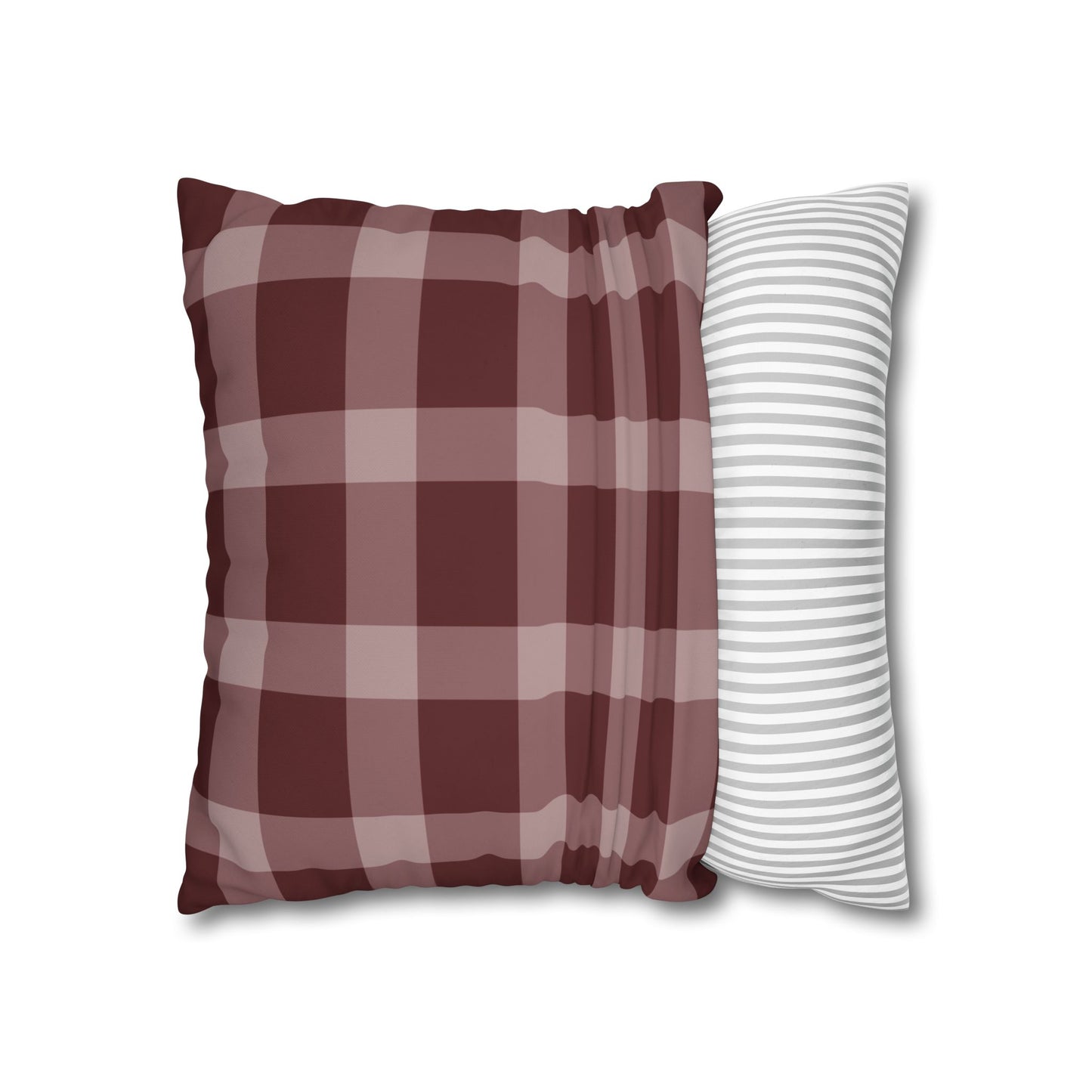 Rustic Checkered Pillowcase, Cozy Home Decor, Farmhouse Style Cushion Cover, Stylish Living Room Accessory, Gift for Weddings, Housewarming