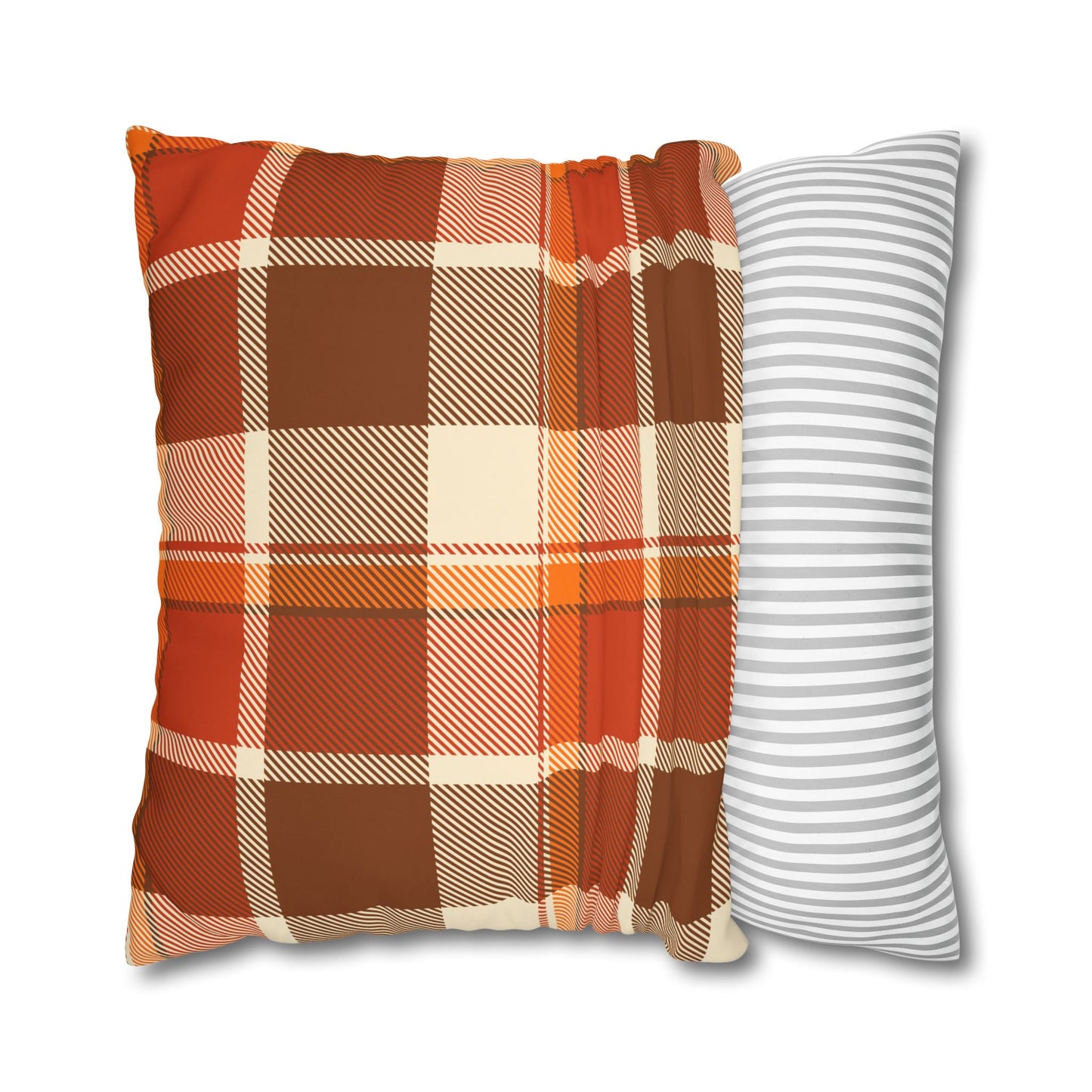 Cozy Plaid Pillowcase for Fall Decor, Home Accent, Gift for Her, Seasonal Decoration, Couch Accessory