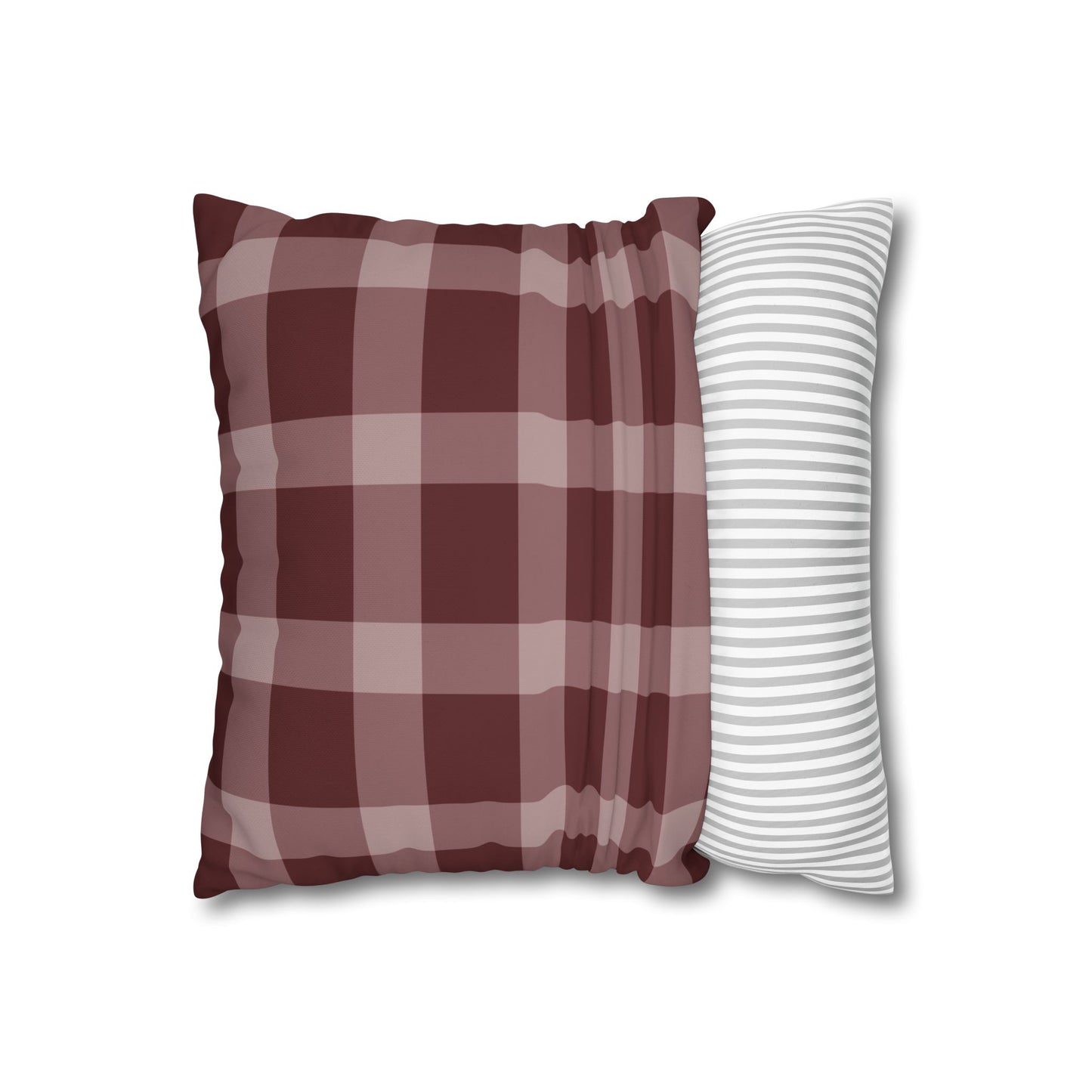 Rustic Checkered Pillowcase, Cozy Home Decor, Farmhouse Style Cushion Cover, Stylish Living Room Accessory, Gift for Weddings, Housewarming