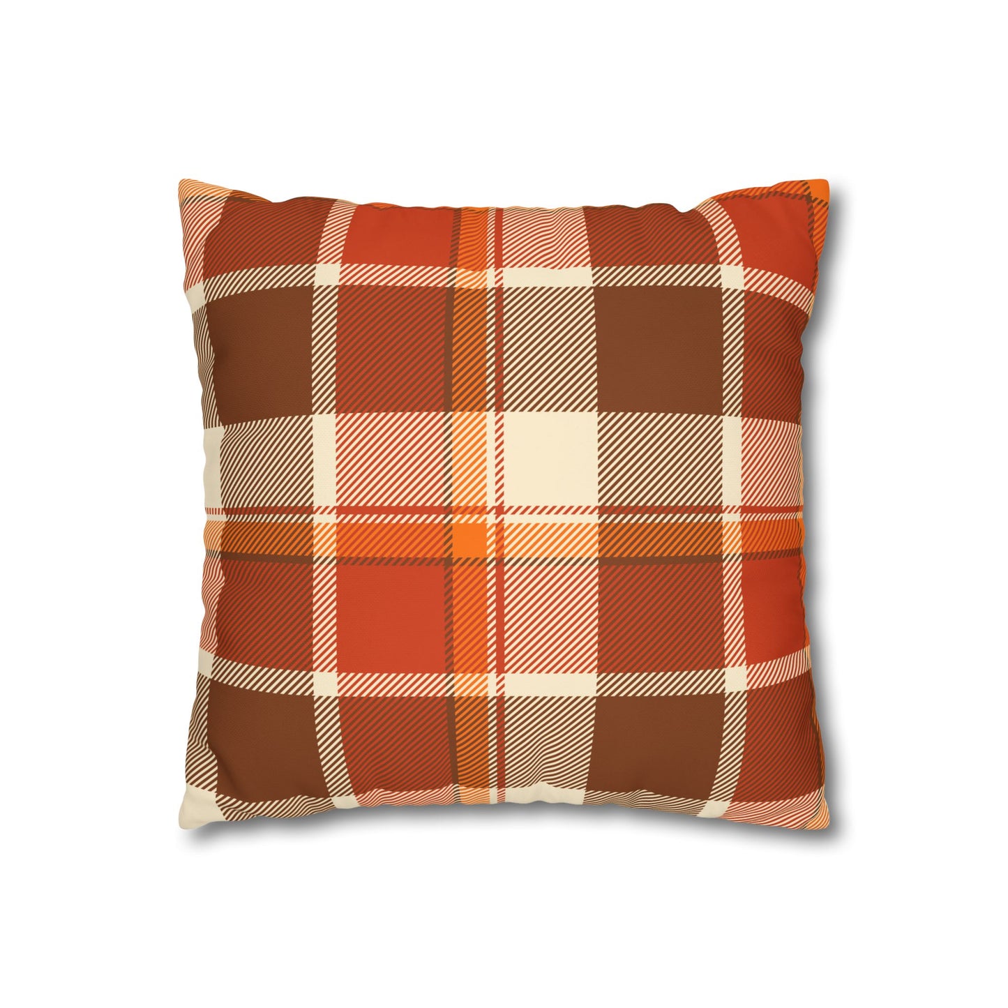 Cozy Plaid Pillowcase for Fall Decor, Home Accent, Gift for Her, Seasonal Decoration, Couch Accessory