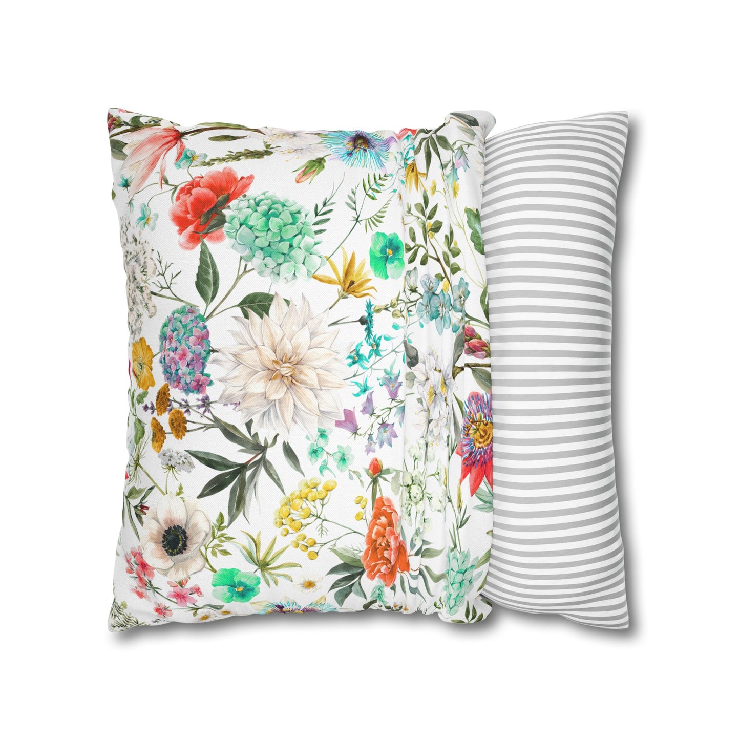 Dragonfly Turquoise and Red Kissed Decor Pillowcase, Home Accent, Gift for Nature Lovers, Bohemian Style, Cozy Living Room Cushion