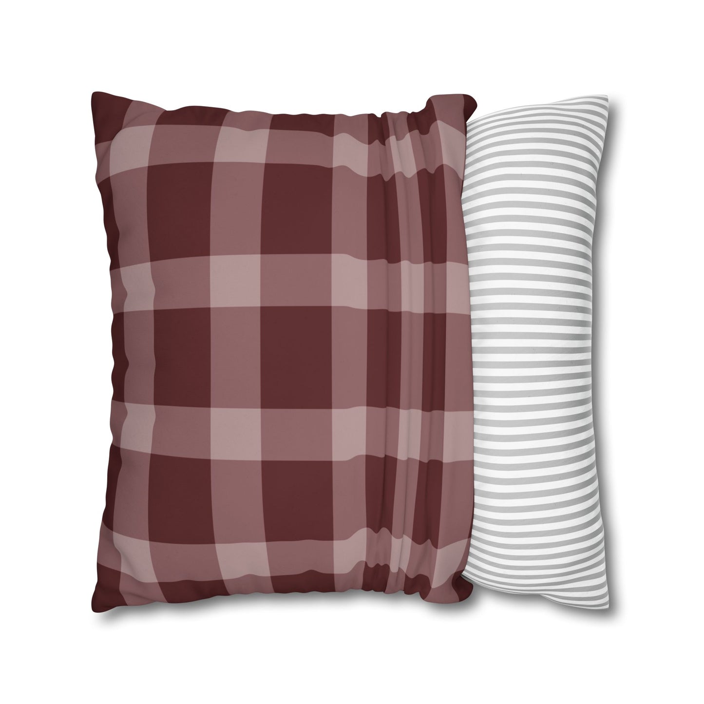 Rustic Checkered Pillowcase, Cozy Home Decor, Farmhouse Style Cushion Cover, Stylish Living Room Accessory, Gift for Weddings, Housewarming