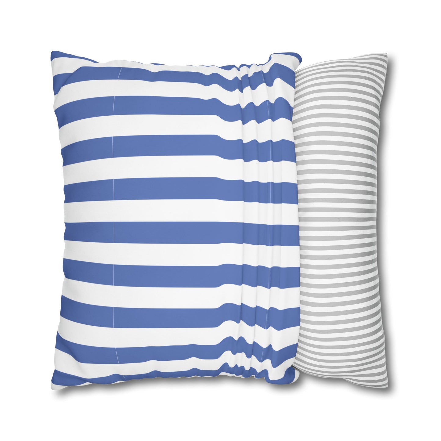 Cozy Striped Throw Pillowcase, Decorative Cushion Cover, Modern Home Decor, Gift for Friends, Nautical Themed Accent