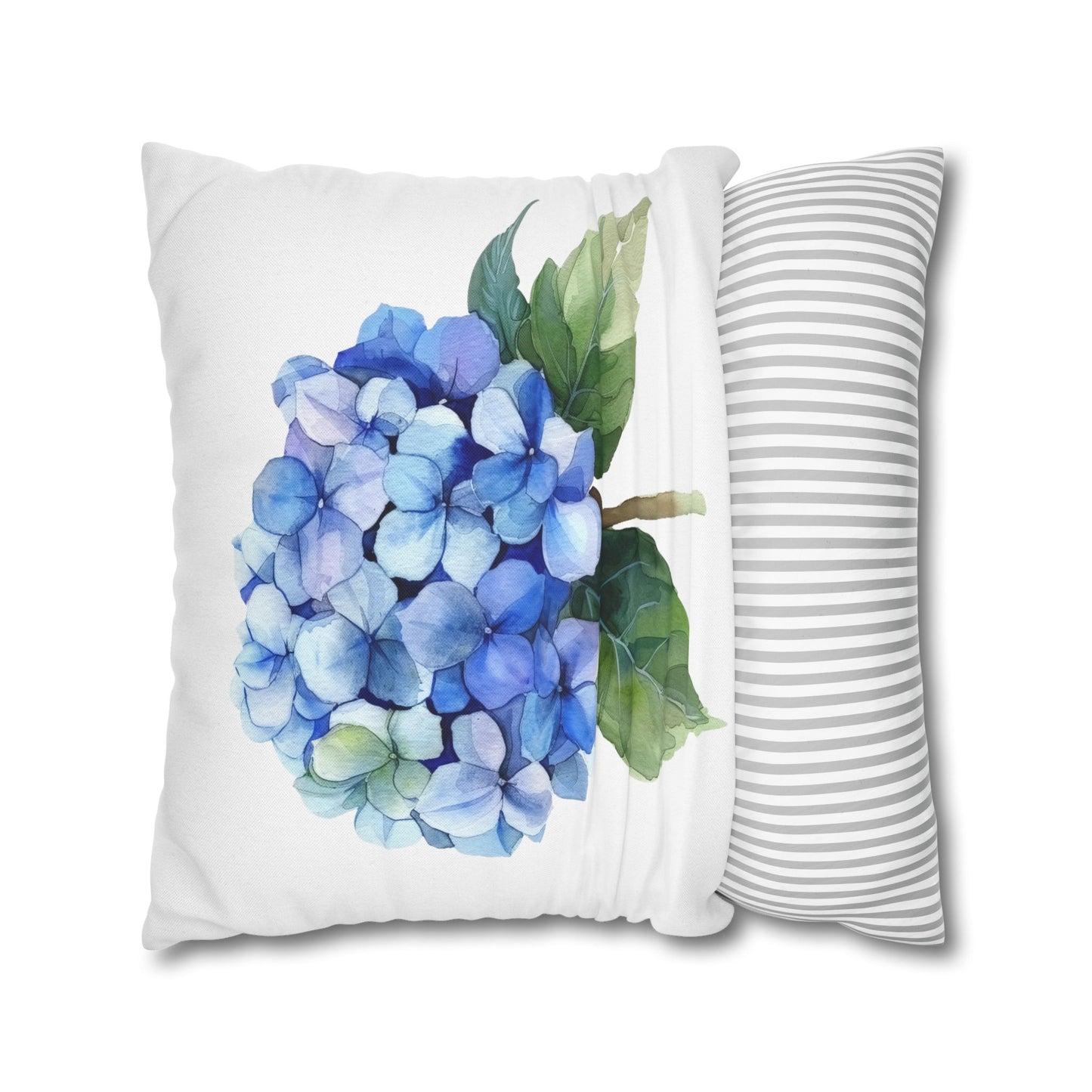 Floral Hydrangea Square Pillowcase - Cozy Home Decor