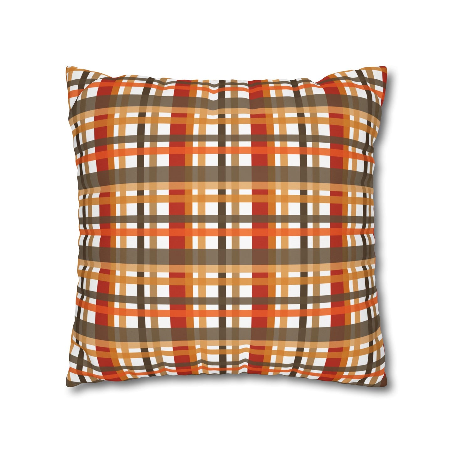 Cozy Plaid Throw Pillowcase, Autumn Decor Pillow, Home Accents, Thanksgiving Gift, Comfortable Couch Accessory