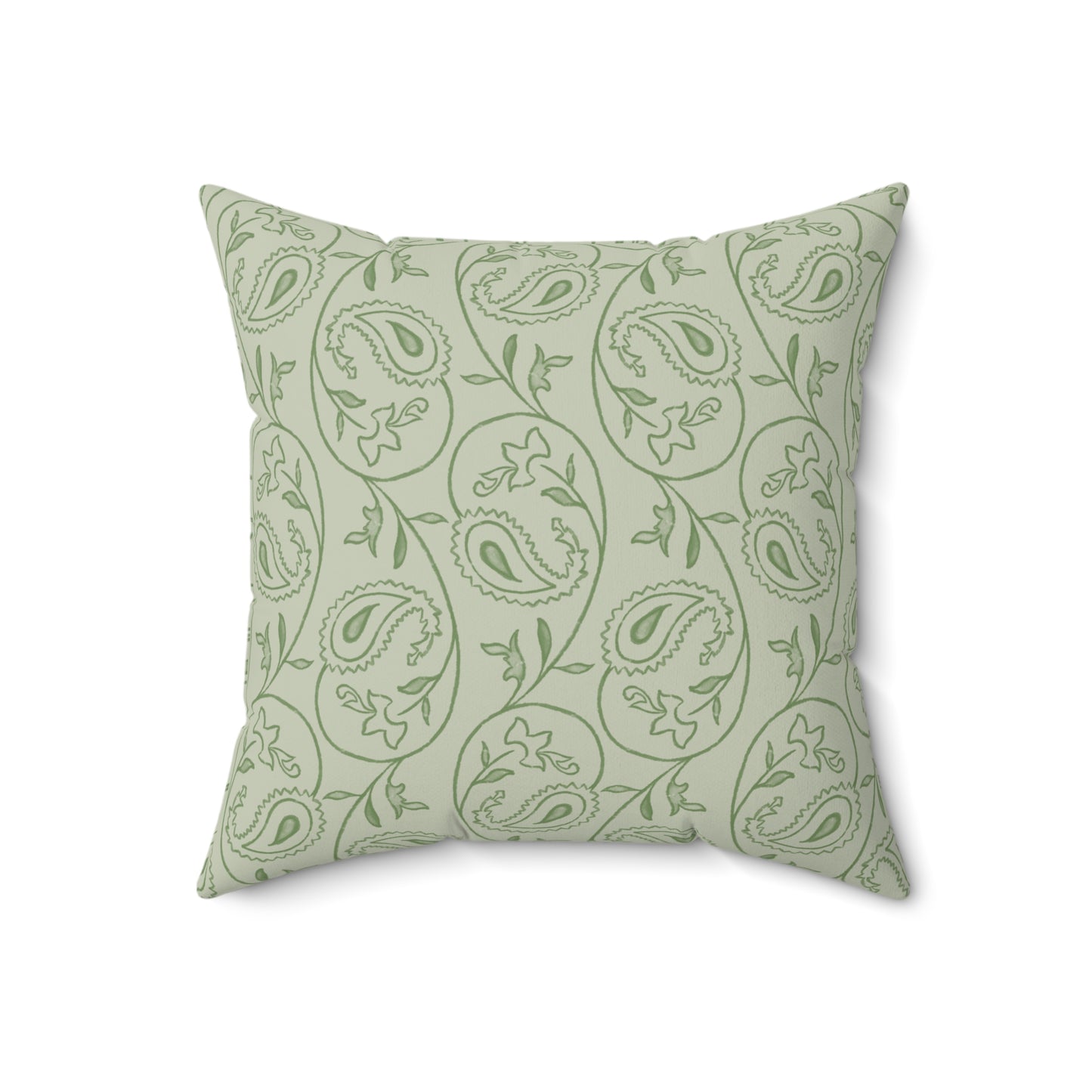 Square Throw Accent Pillow Classic Blushing Orchids & Paisley Design