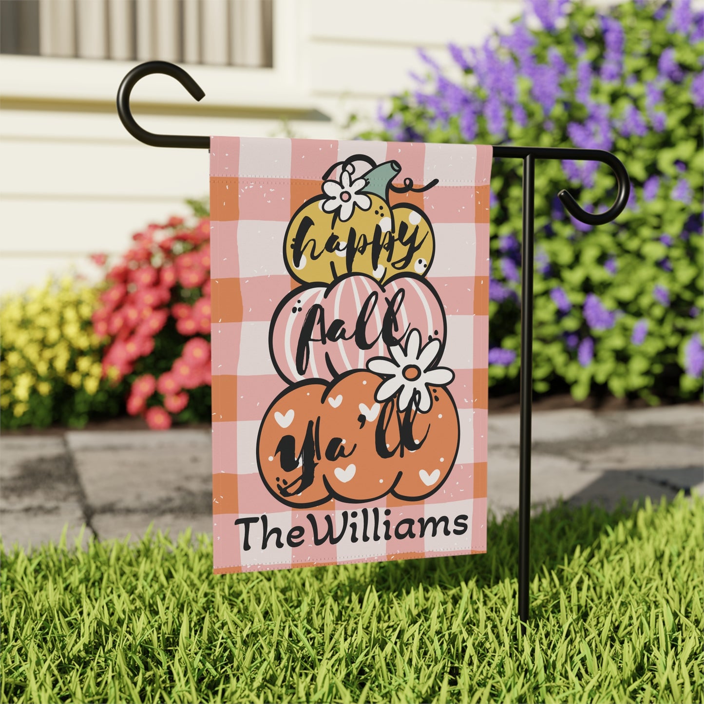 Autumn Garden Flag, Fall Decor, Seasonal Outdoor Banner, Thanksgiving Yard Sign, Happy Fall Y'all