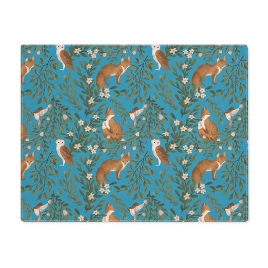 Woodland Charm -Placemat - Turqoise