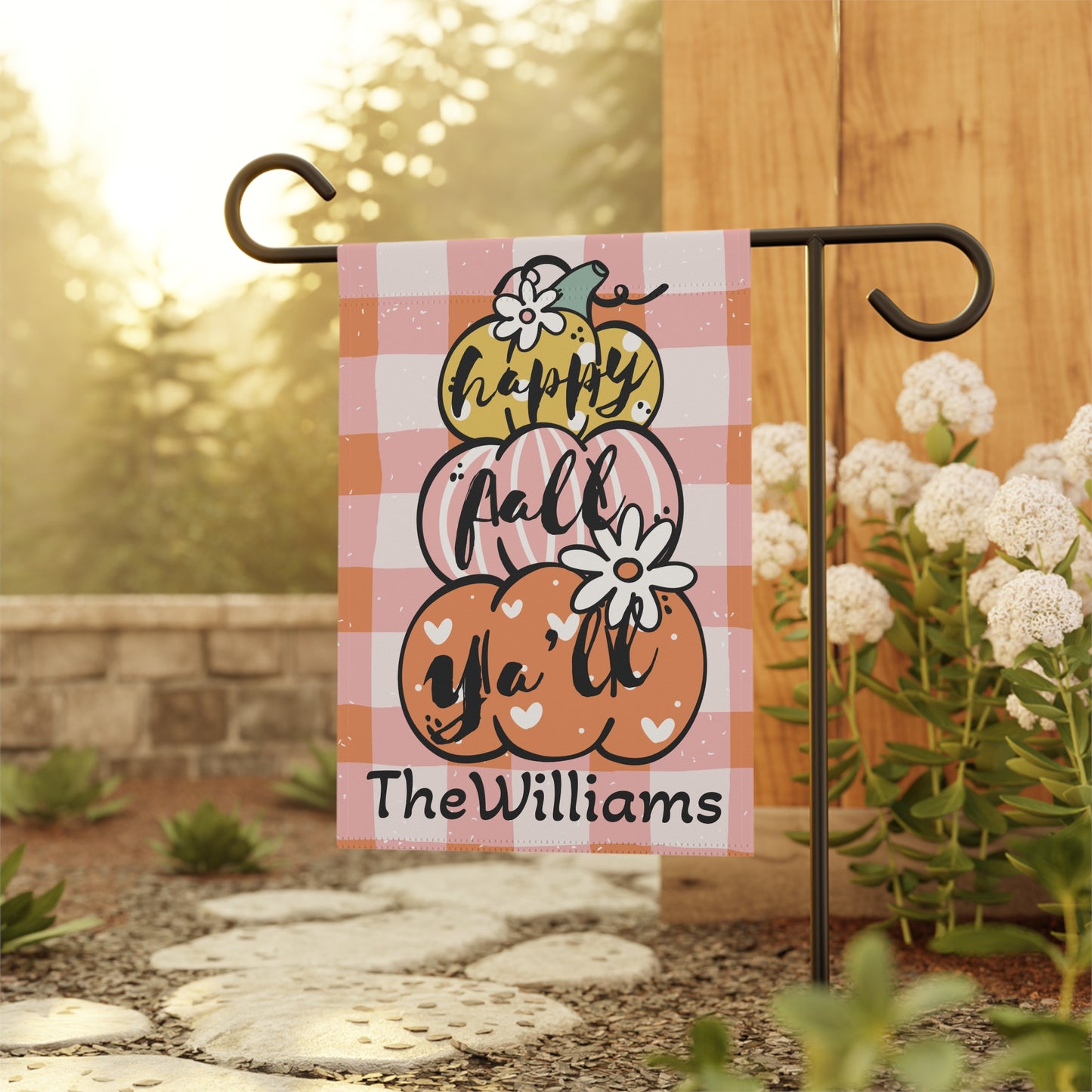 Autumn Garden Flag, Fall Decor, Seasonal Outdoor Banner, Thanksgiving Yard Sign, Happy Fall Y'all