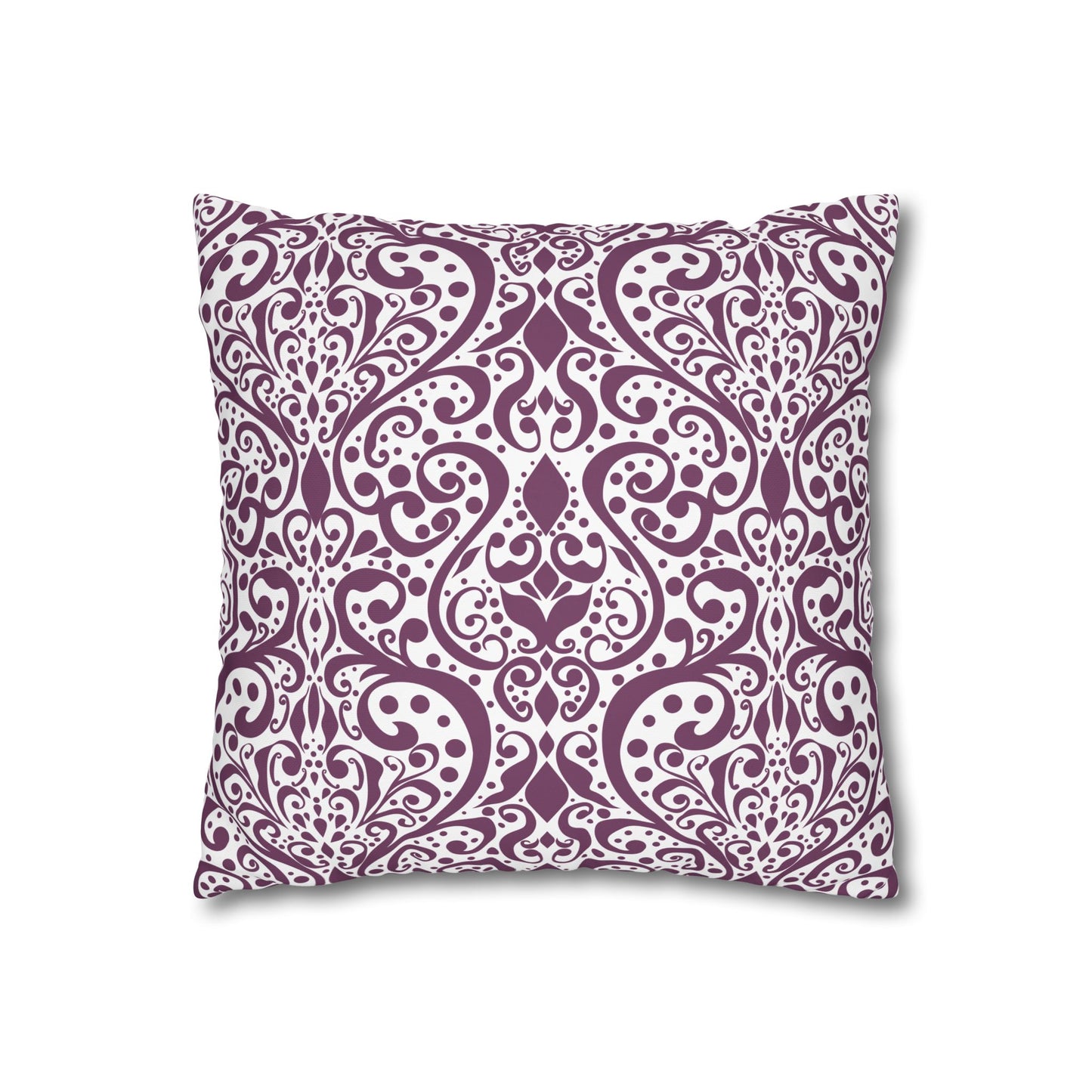 Floral Poly Canvas Pillowcase, Home Decor, Throw Pillow, Wedding Gift, Bedroom Accents, Floral Design Pillow