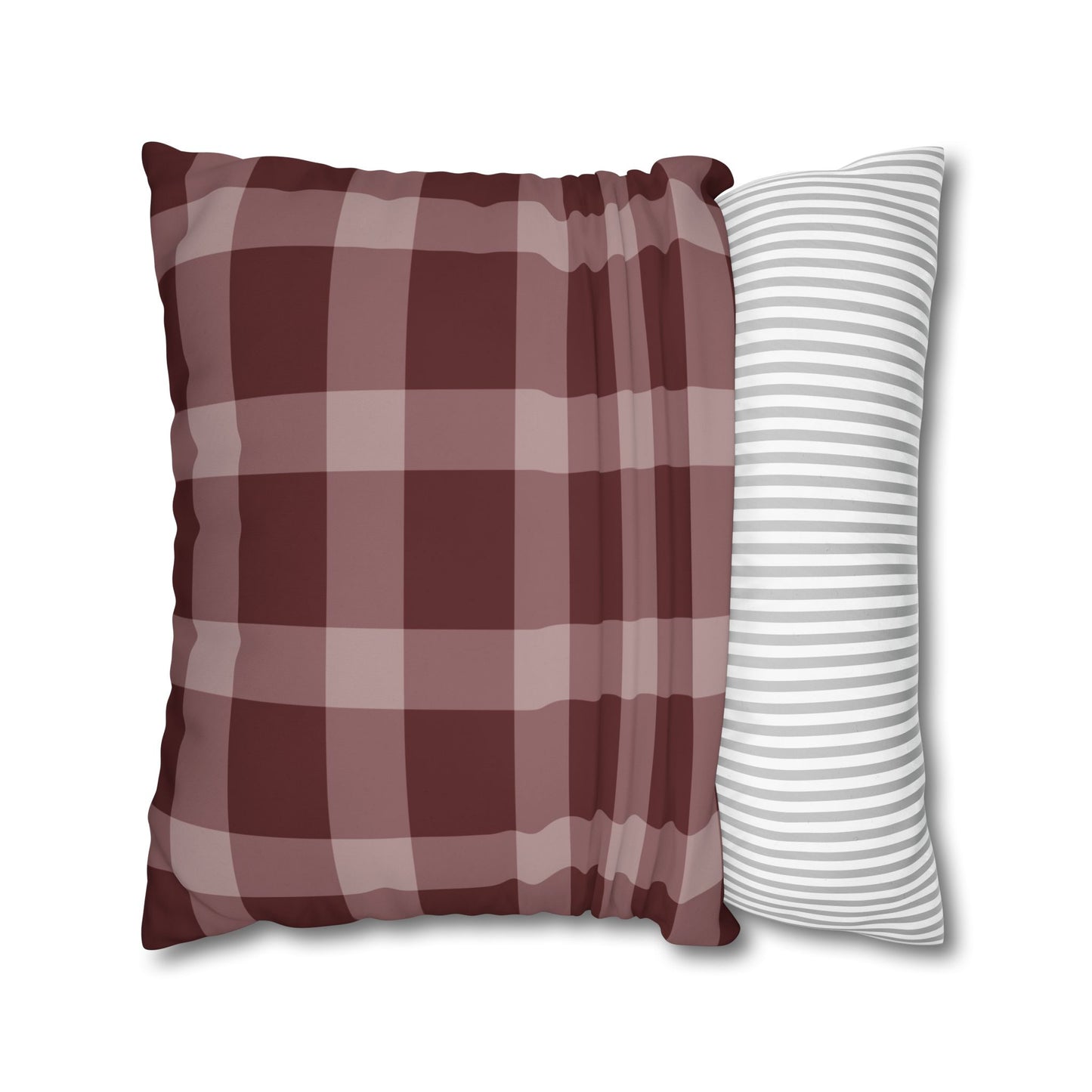 Rustic Checkered Pillowcase, Cozy Home Decor, Farmhouse Style Cushion Cover, Stylish Living Room Accessory, Gift for Weddings, Housewarming
