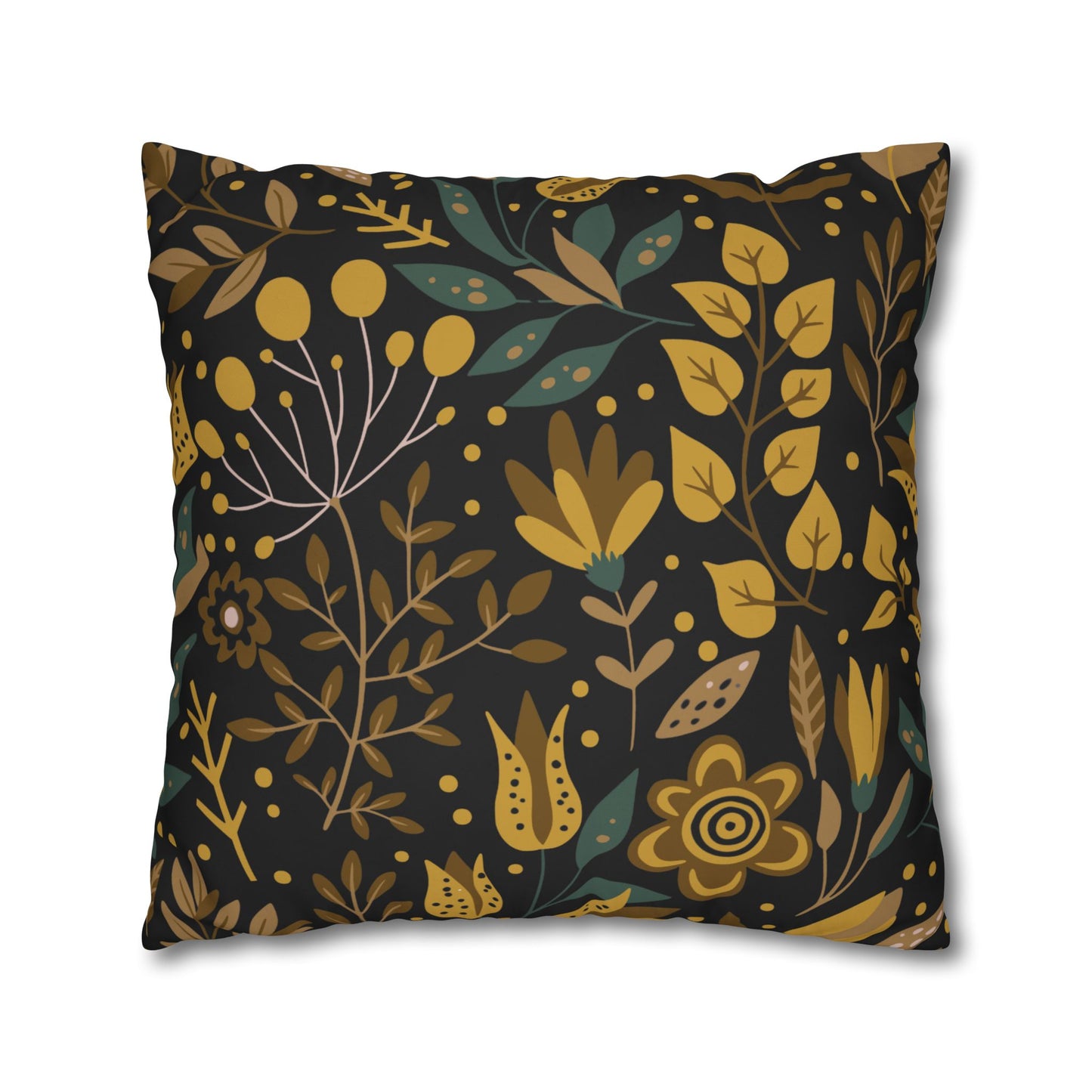Bohemian Floral Pillowcase, Decorative Cushion Cover, Home Decor, Cozy Living Room, Gift for Her, Eco-Friendly Pillow Cover