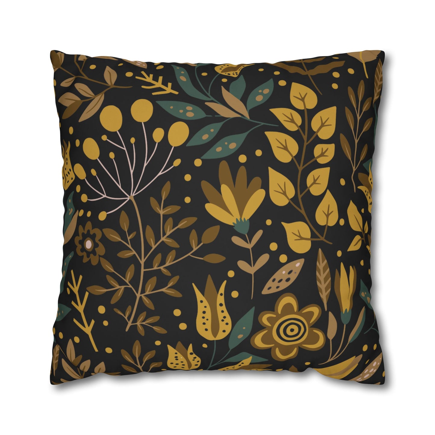 Bohemian Floral Pillowcase, Decorative Cushion Cover, Home Decor, Cozy Living Room, Gift for Her, Eco-Friendly Pillow Cover