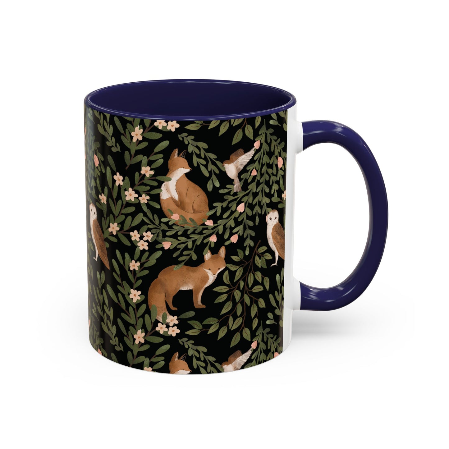Mug - Little Fox and Owl Woodland Scene Coffee Cup