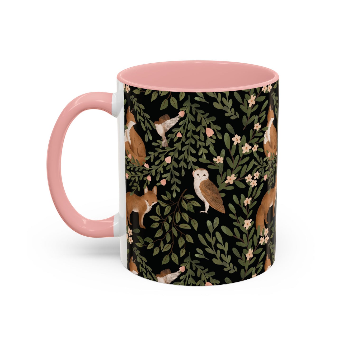 Mug - Little Fox and Owl Woodland Scene Coffee Cup
