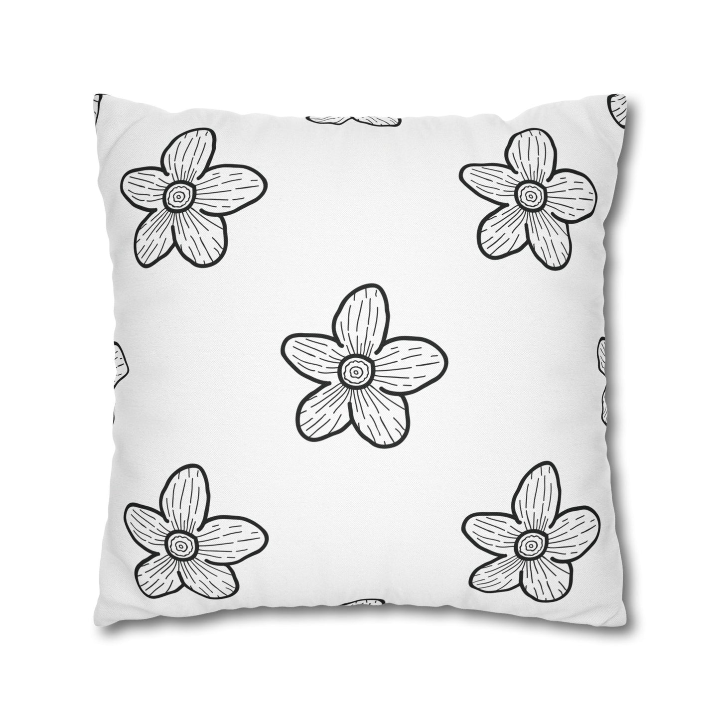 Chic Black and White Dragonfly Pillowcase, Home Decor, Floral Accent, Gift for Nature Lovers, Modern Bedroom, Relaxing Atmosphere