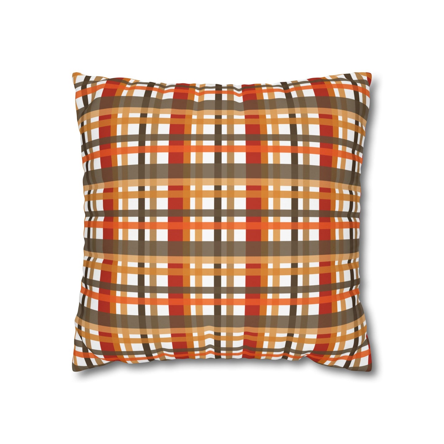 Cozy Plaid Throw Pillowcase, Autumn Decor Pillow, Home Accents, Thanksgiving Gift, Comfortable Couch Accessory