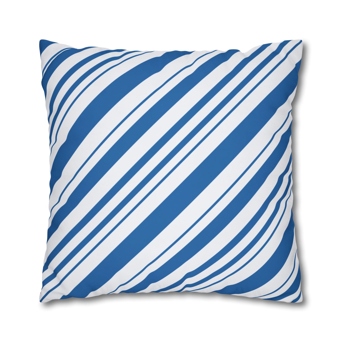 Stylish Blue Striped Pillowcase, Modern Home Décor, Cozy Couch Accessory, Gift for Housewarming, Nautical Theme Decoration