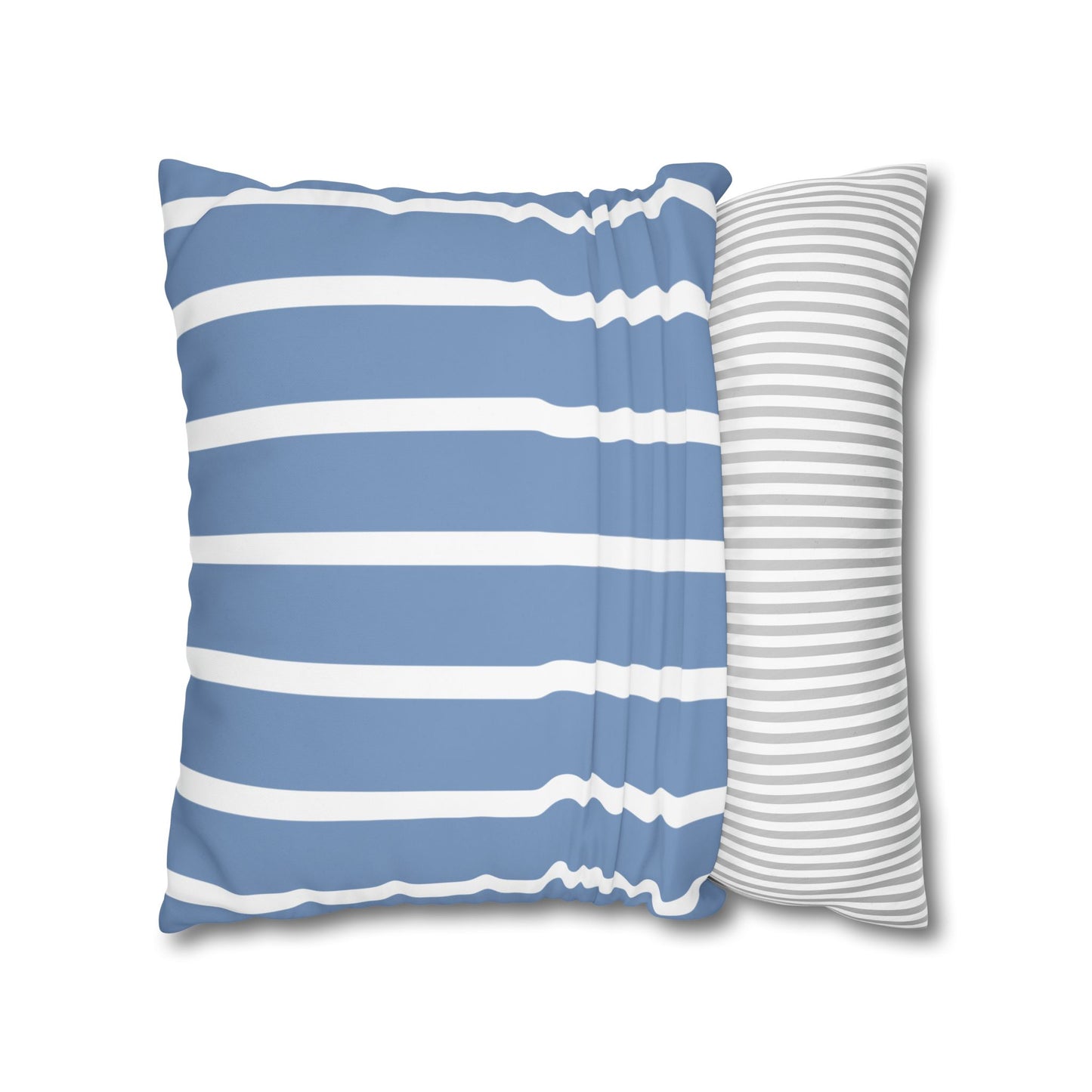 Stylish Striped Throw Pillowcase, Decorative Cushion Cover, Modern Home Decor, Blue Stripe Accent Pillow, Gift for Couch Lovers