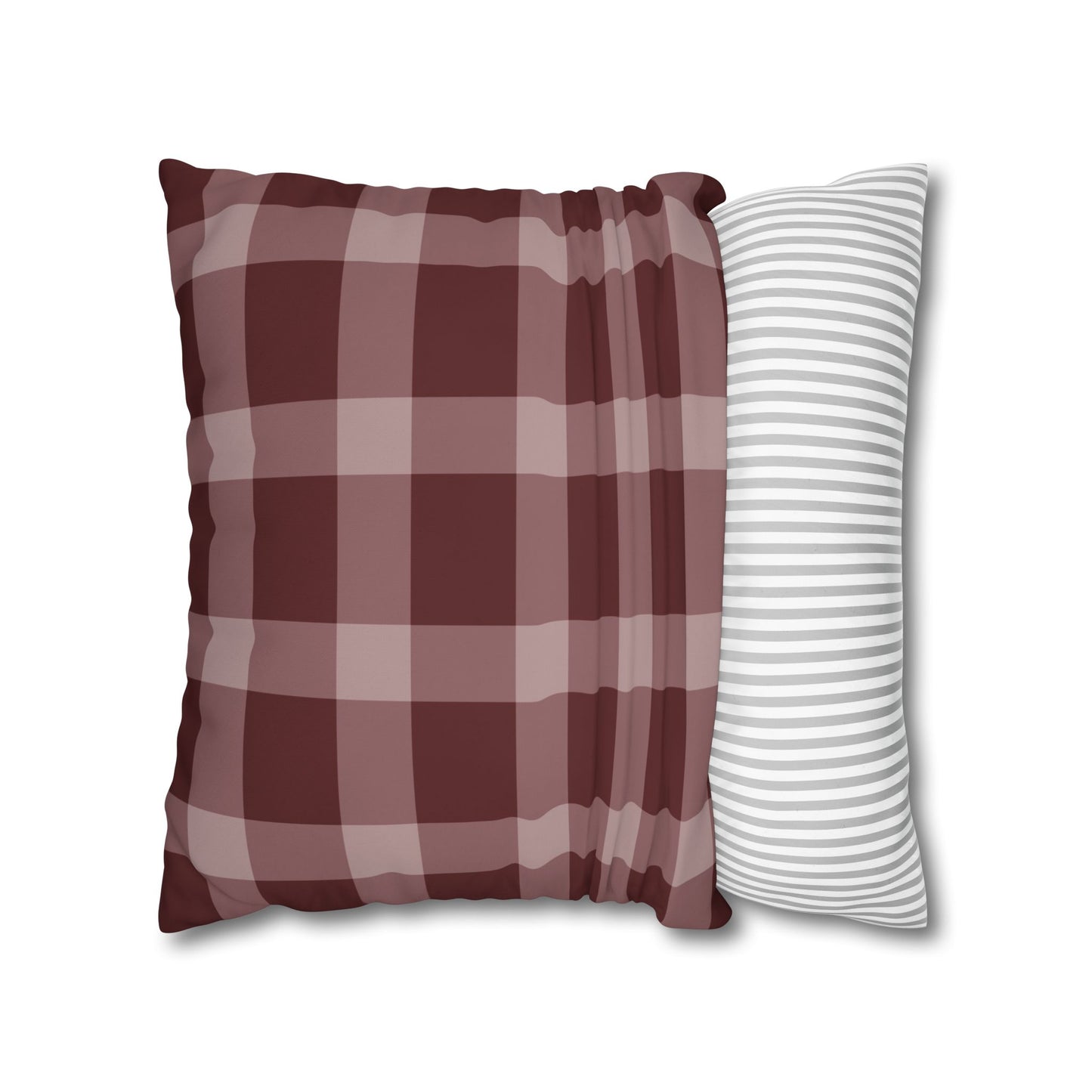 Rustic Checkered Pillowcase, Cozy Home Decor, Farmhouse Style Cushion Cover, Stylish Living Room Accessory, Gift for Weddings, Housewarming