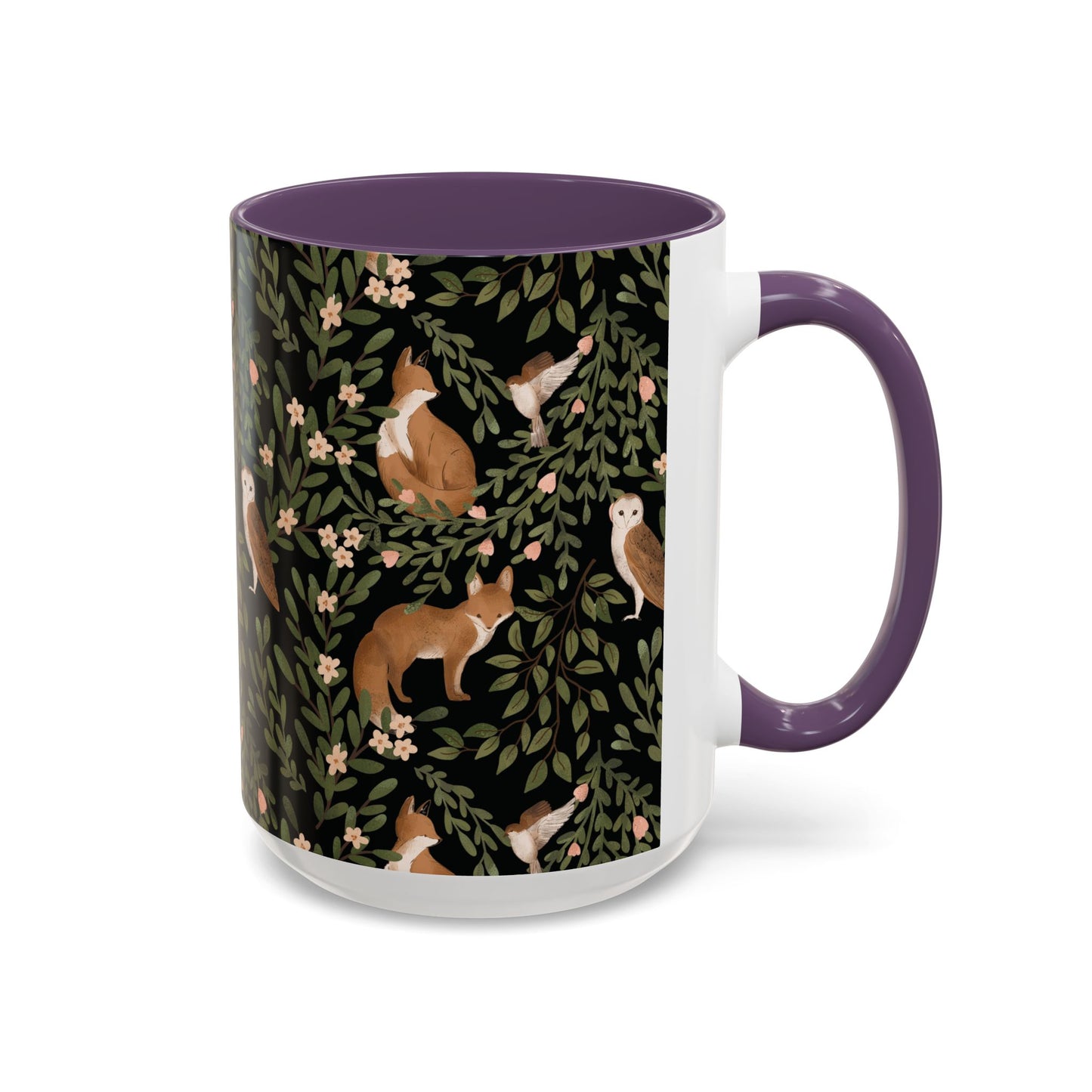 Mug - Little Fox and Owl Woodland Scene Coffee Cup