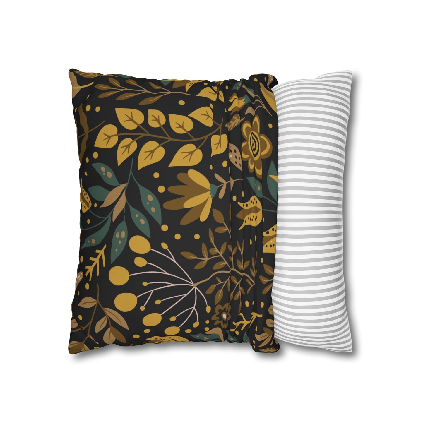 Bohemian Floral Pillowcase, Decorative Cushion Cover, Home Decor, Cozy Living Room, Gift for Her, Eco-Friendly Pillow Cover