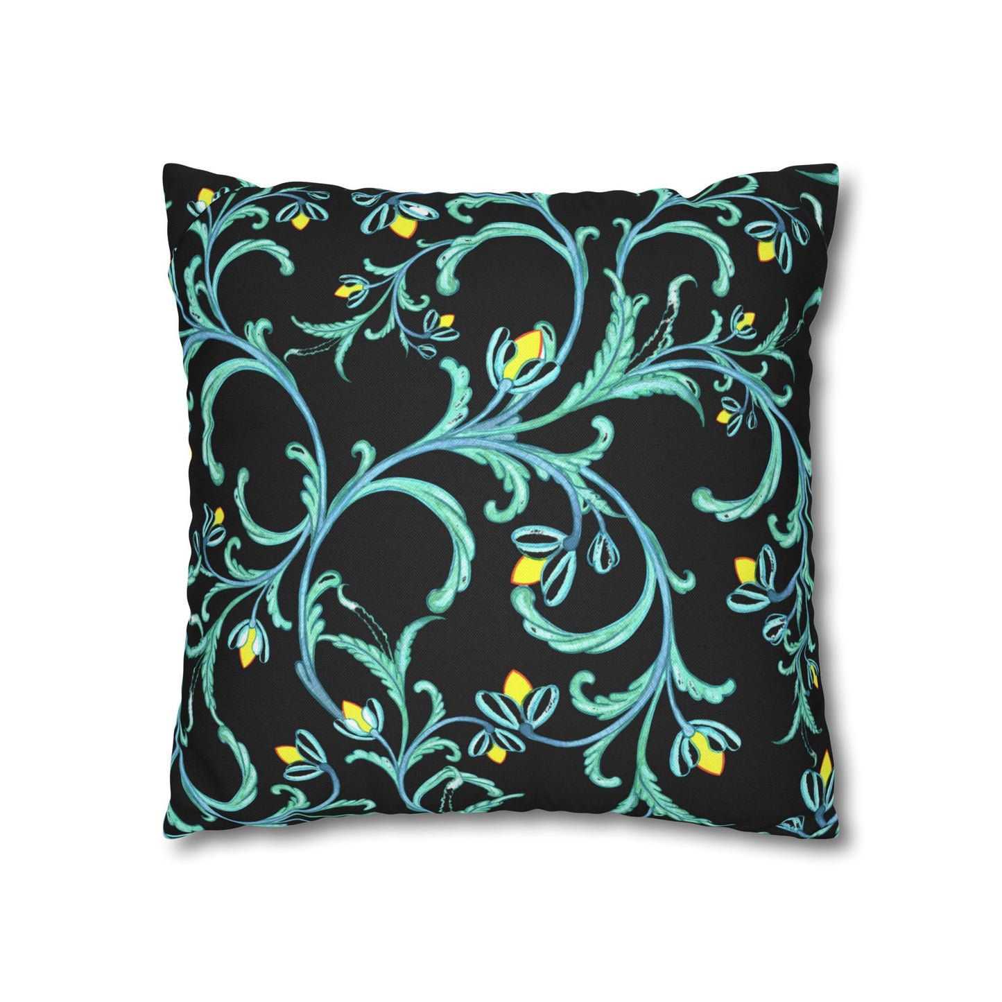 Midnight Sky and Turquoise Dragonfly Decorative Pillowcase, Home Decor, Living Room Accent, Gift for Nature Lovers, Bird Lovers, Boho Home