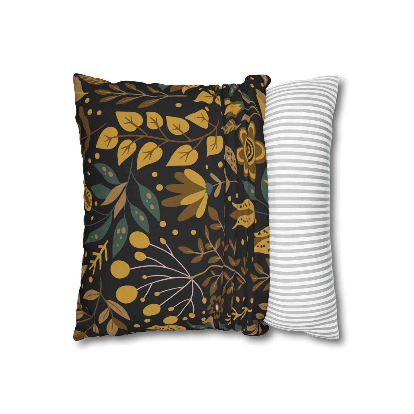 Bohemian Floral Pillowcase, Decorative Cushion Cover, Home Decor, Cozy Living Room, Gift for Her, Eco-Friendly Pillow Cover