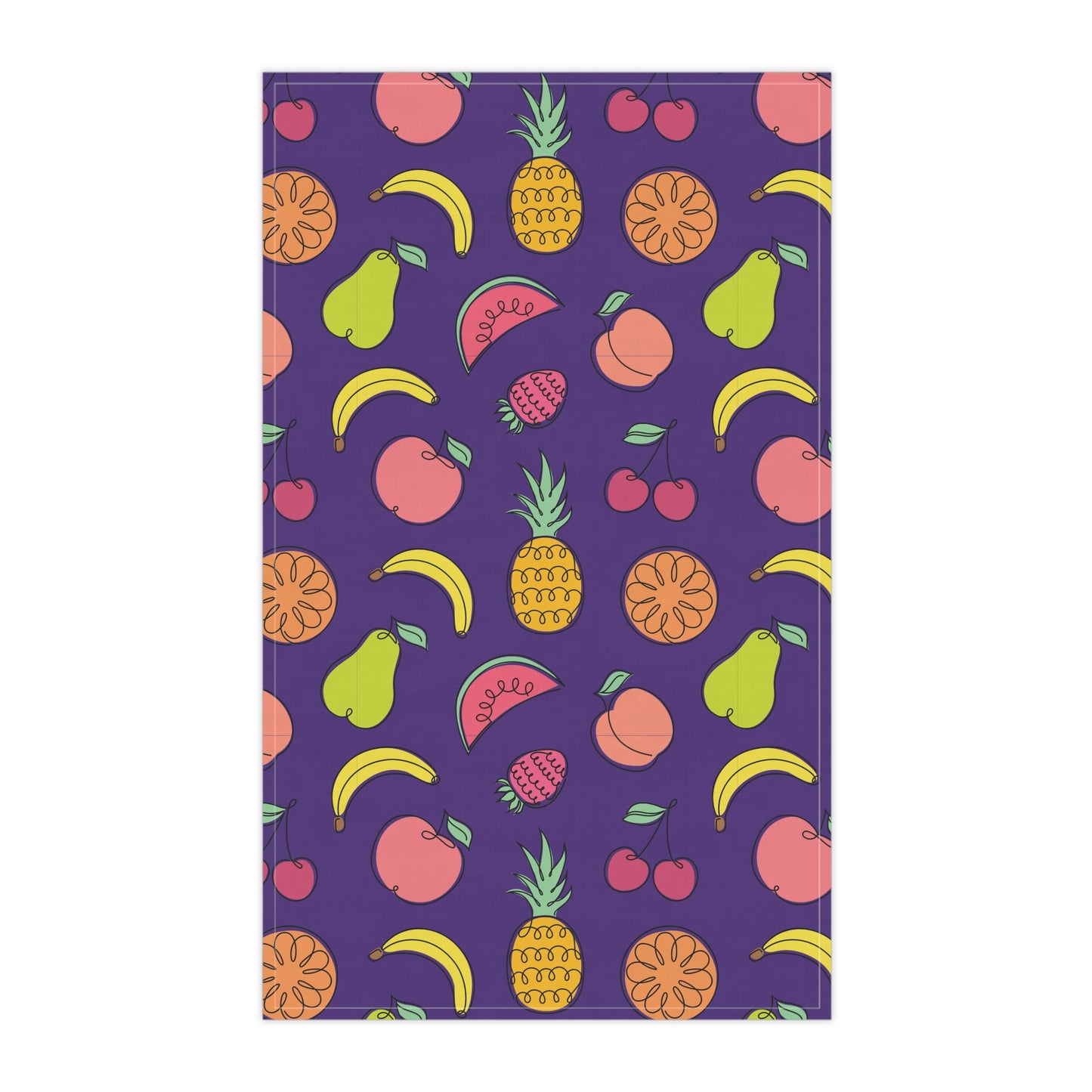 Fruitful Whimsy: A Tea Towel Delight - Purple Passion - FWTT