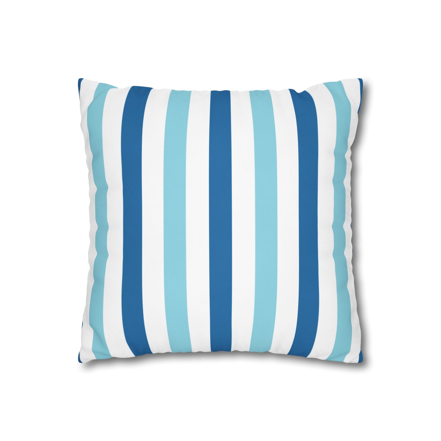 Coastal Striped Pillowcase, Beach Decor, Nautical Home Accessories, Throw Pillow Cover, Living Room Cushion Cover