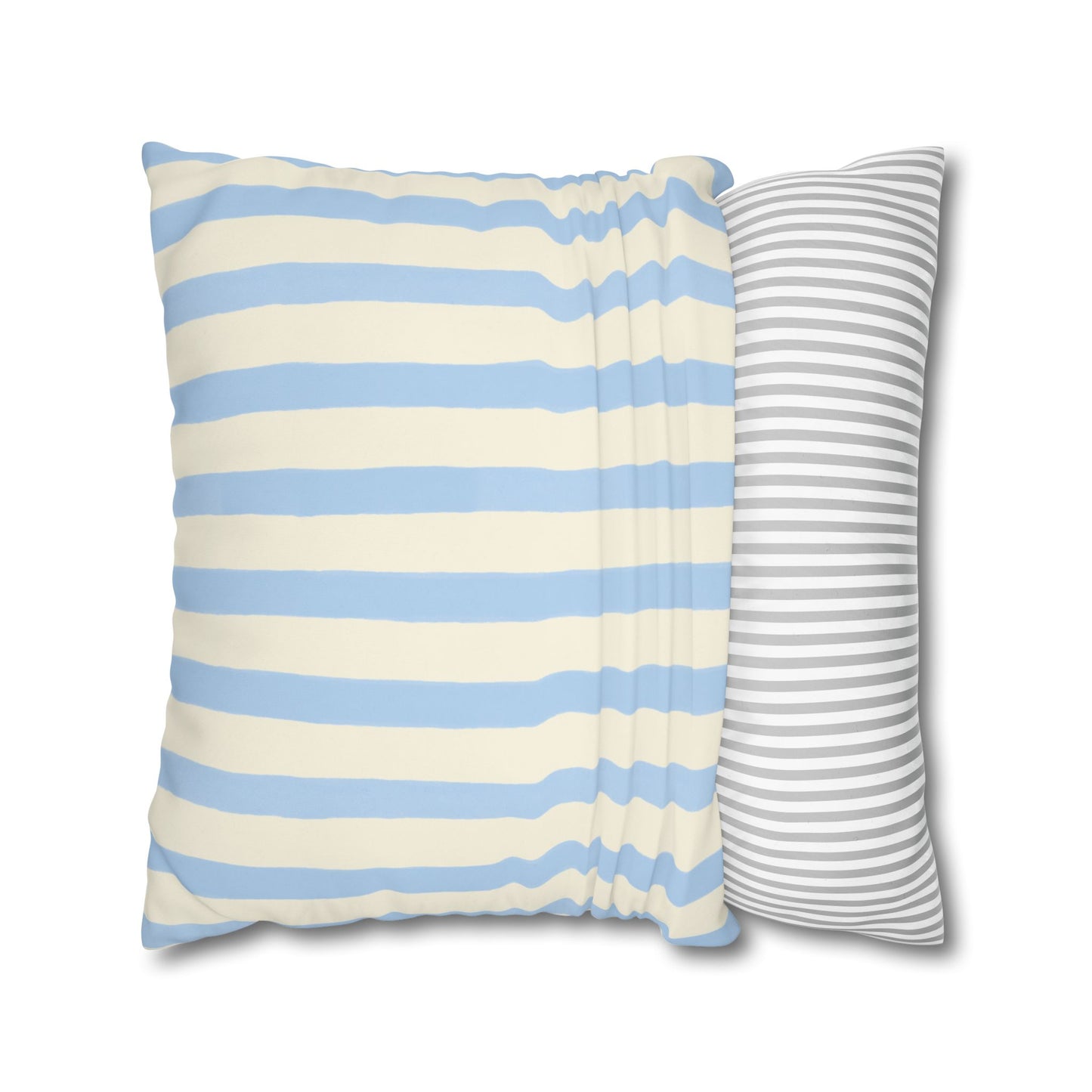 Stripe Patterned Decorative Pillowcase, Cozy Home Decor, Nautical Accent, Living Room Accessory, Perfect for Gifts and Resale