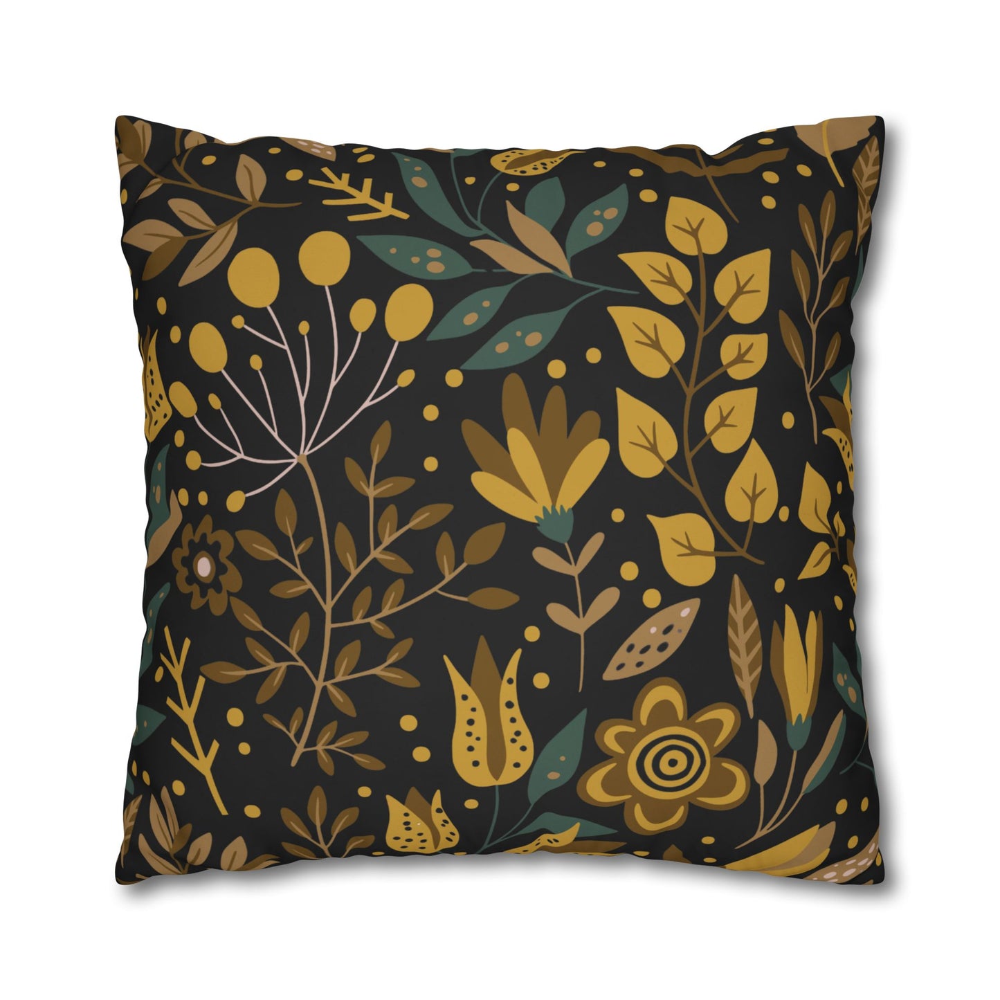 Bohemian Floral Pillowcase, Decorative Cushion Cover, Home Decor, Cozy Living Room, Gift for Her, Eco-Friendly Pillow Cover
