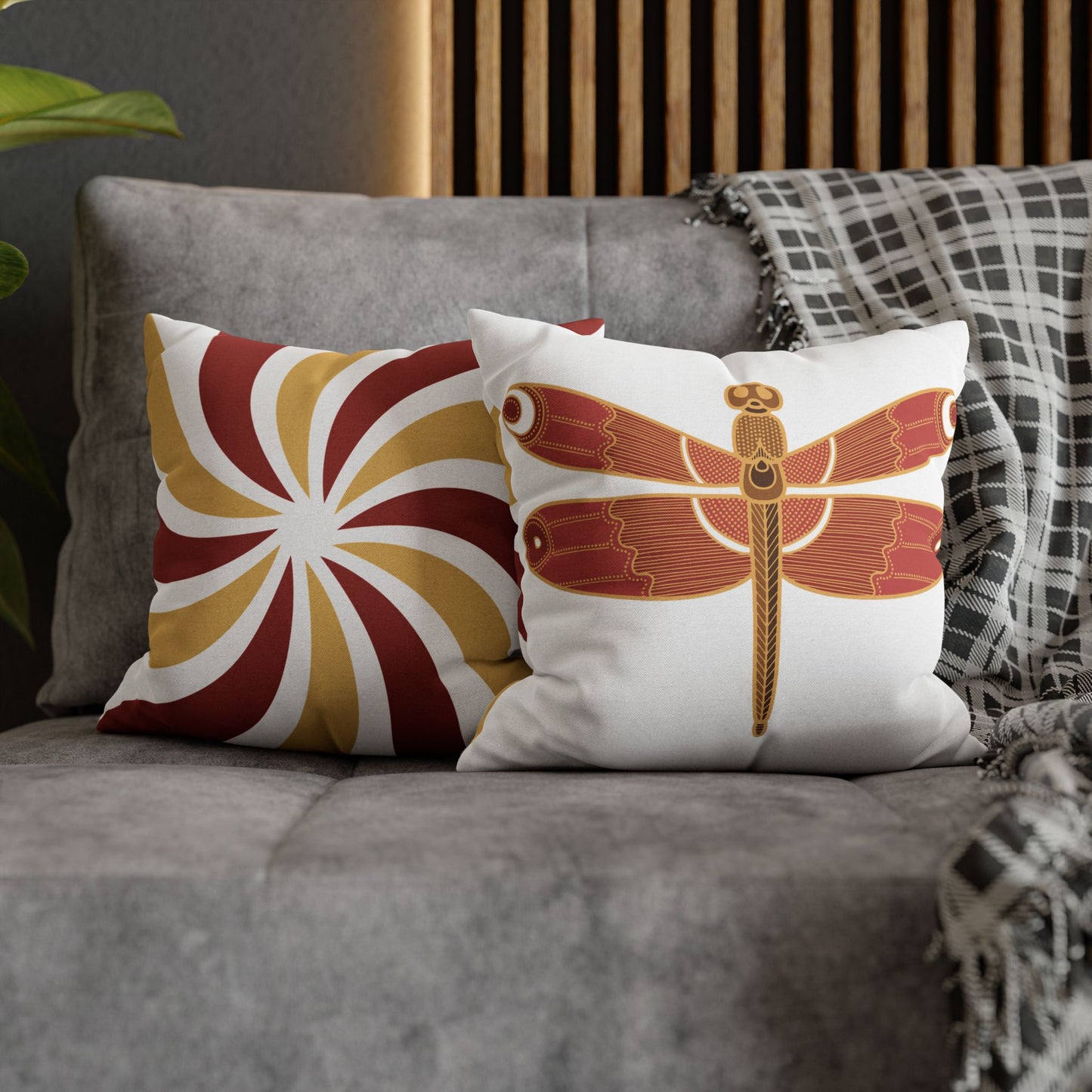 Bohemian Dragonfly Pillowcase - Cozy Home Decor for Nature Lovers, Boho Bedroom Accent, Gift for Gardeners, Unique Housewarming Present