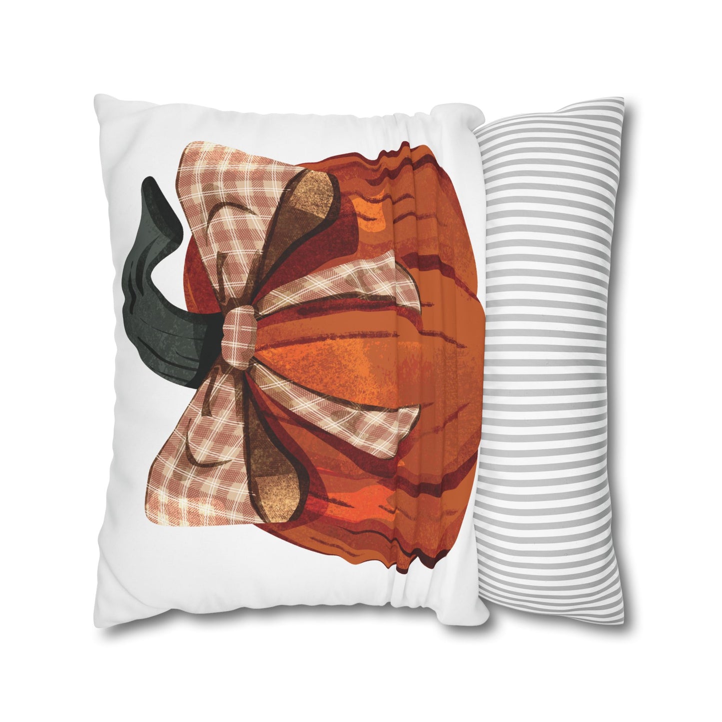 Cozy Fall Pumpkin Pillowcase | Autumn Decor, Thanksgiving Gift, Seasonal Home Accent, Farmhouse Style, Decorative Cushion Cover