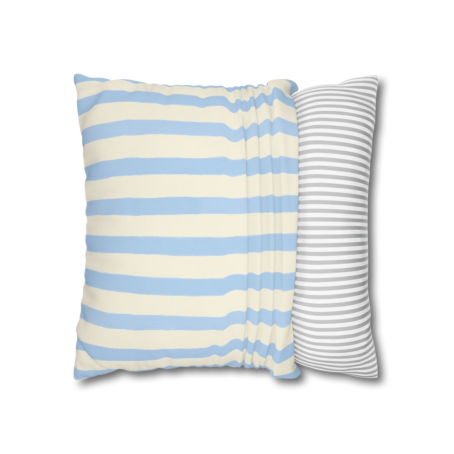 Stripe Patterned Decorative Pillowcase, Cozy Home Decor, Nautical Accent, Living Room Accessory, Perfect for Gifts and Resale