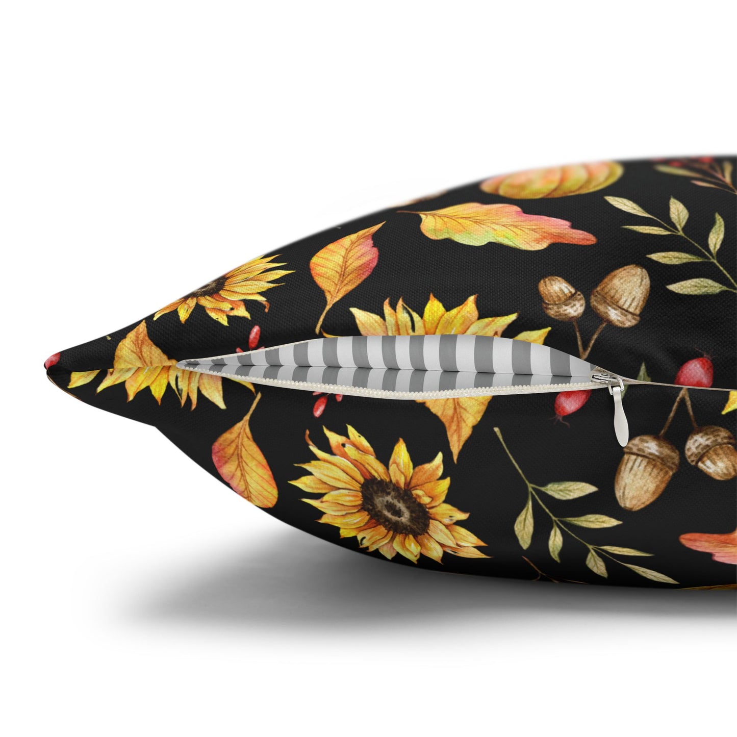 Autumn Floral Pillowcase, Cozy Fall Decor, Pillow Cover for Home, Thanksgiving Gift, Harvest Decor, Couch Throw Pillow