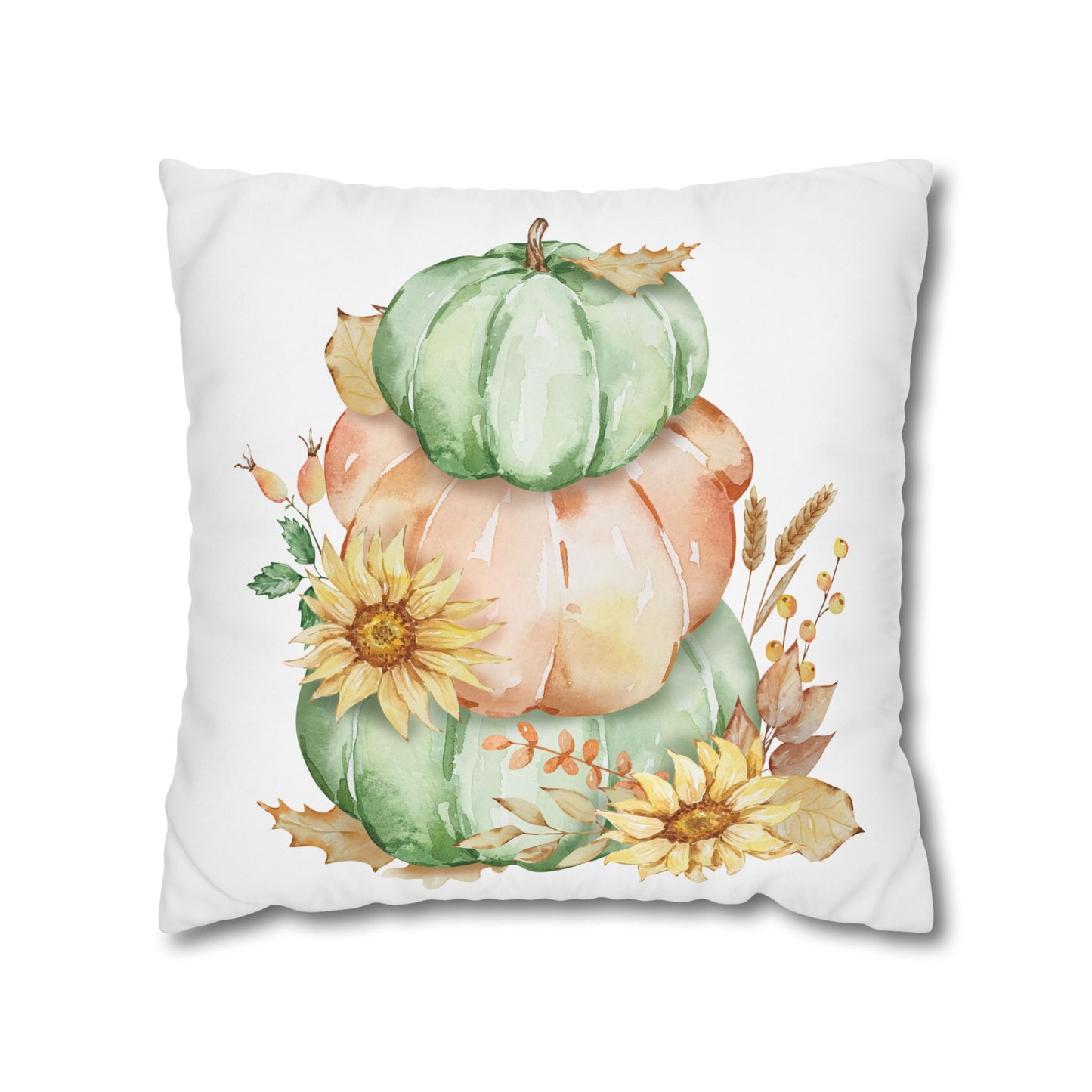 Fall Pumpkin Decor Pillowcase, Cozy Autumn Throw Pillow, Farmhouse Cushion Cover, Seasonal Home Accent, Thanksgiving Gift