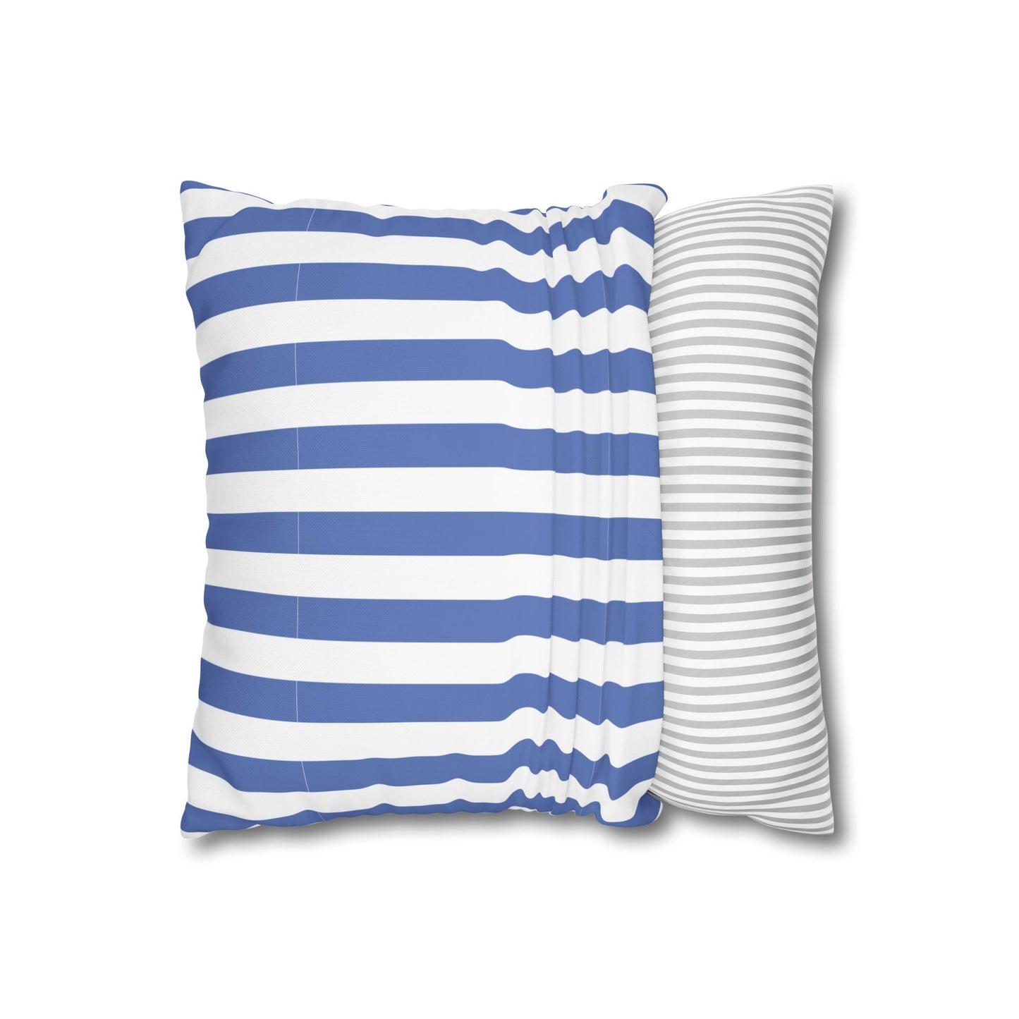 Cozy Striped Throw Pillowcase, Decorative Cushion Cover, Modern Home Decor, Gift for Friends, Nautical Themed Accent
