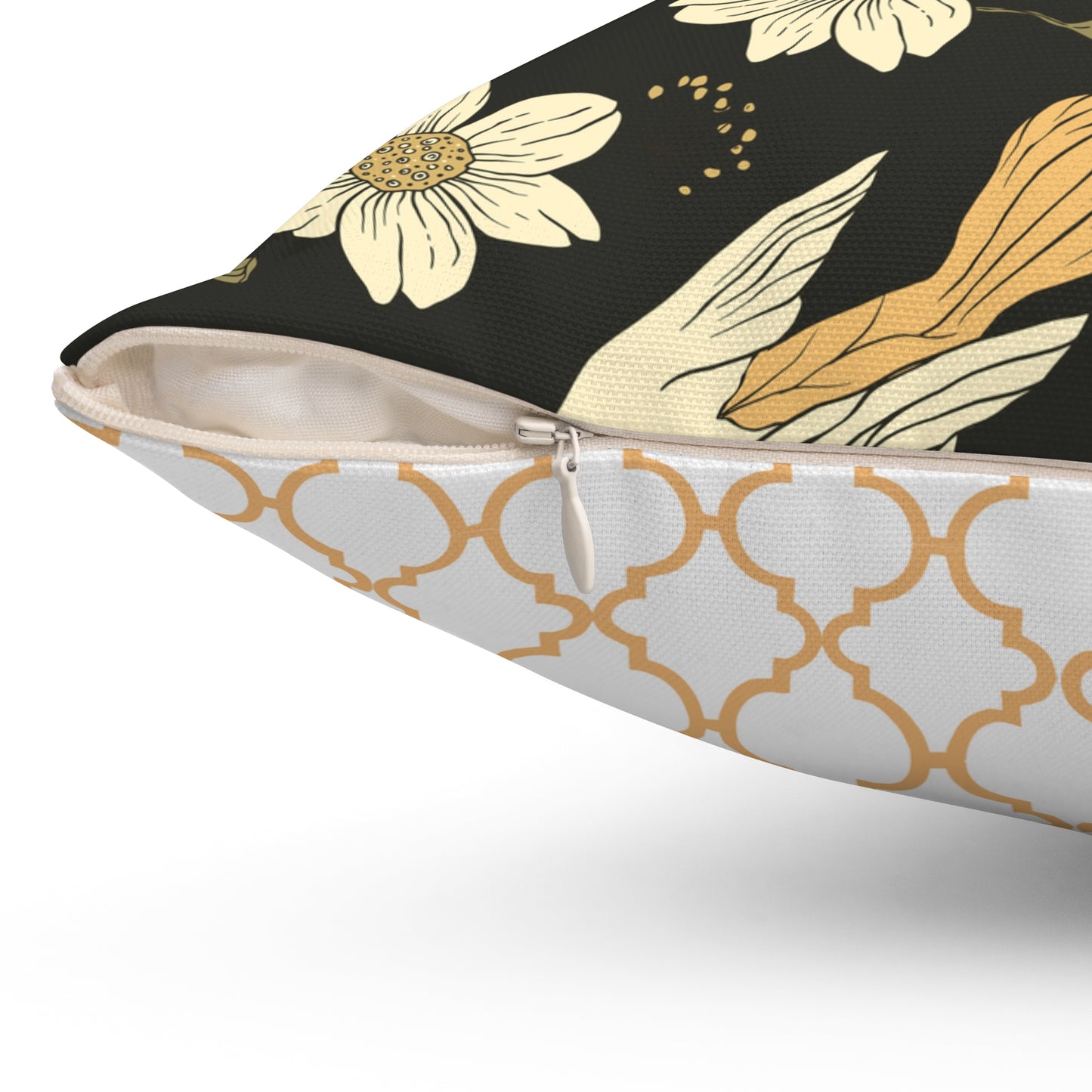 Throw Pillow Sparrows and Daisies Nature-Inspired Decorative Pillow, Cozy Home Decor, Botanical Throw Pillow, Floral Accent Cushion, Bird Print Pillow