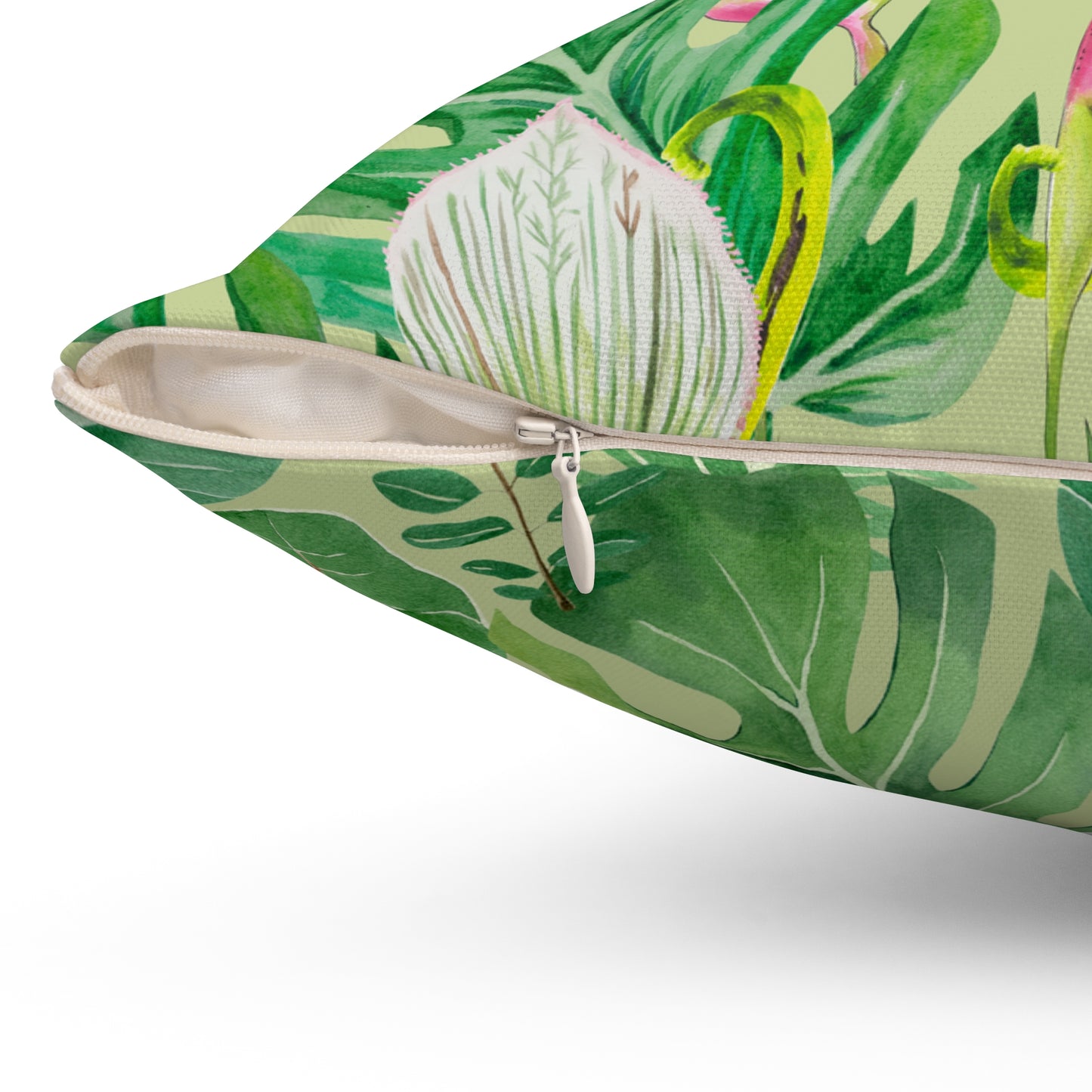 Tropical Botanical Pillow, Home Decor Accent, Jungle Vibes Cushion, Nature Themed Gift, Summer Pillow for Living Room