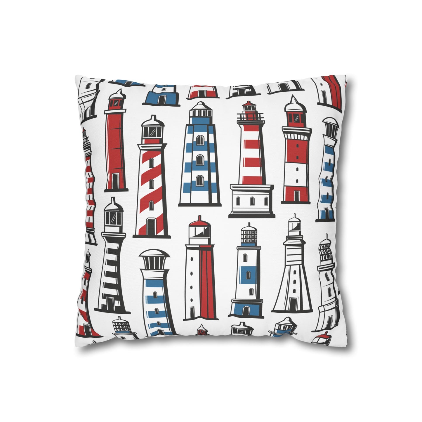 Nautical Lighthouse Pillowcase, Coastal Decor, Beach House Gift, Modern Home Accent, Summer Vibes, Vacation Theme